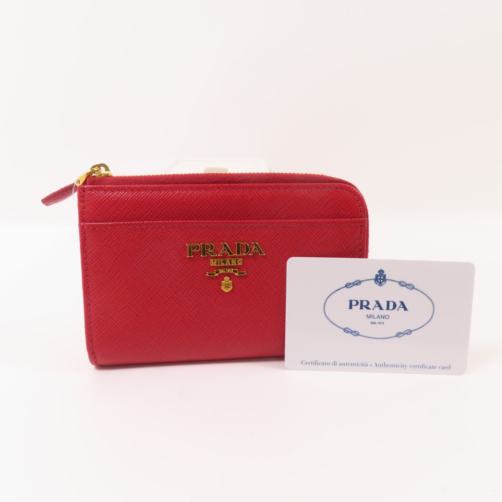 PRADA 【激減優惠】Saffiano皮革Key Holder/Coin Case鎖匙包/零錢包