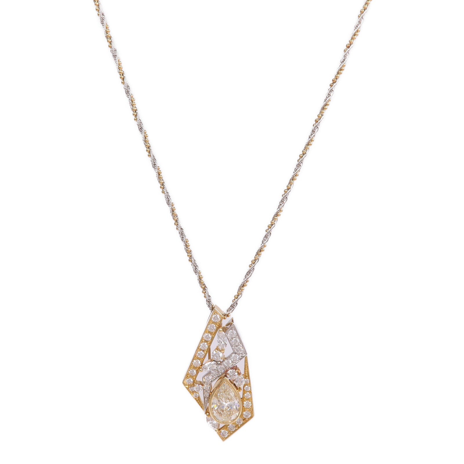 JEWELRY 18K黃金/PT900鉑金/PT850鉑金Diamond Necklace鑽石項鍊