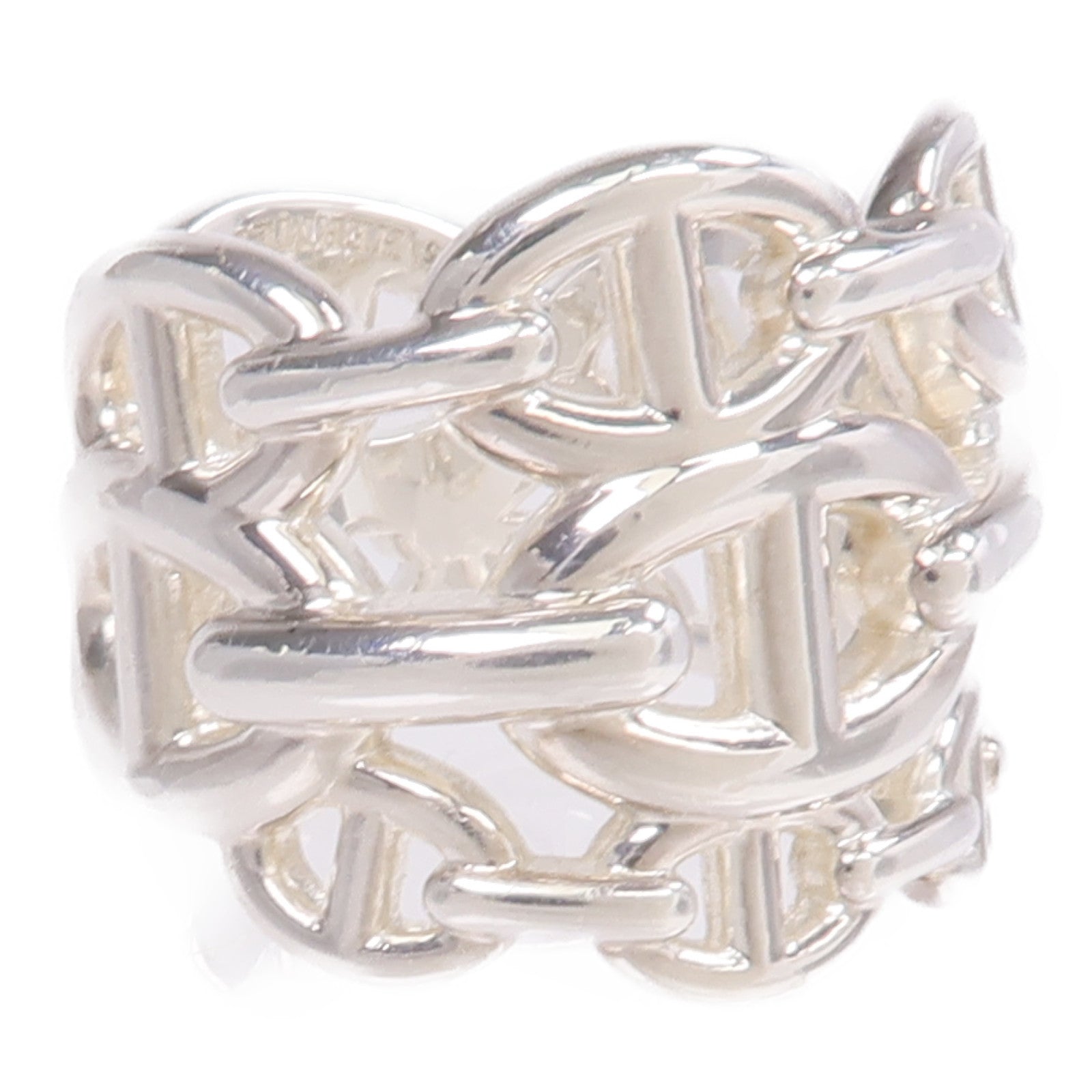 HERMES 925純銀Chaine d'ancre Enchainee Ring戒指
