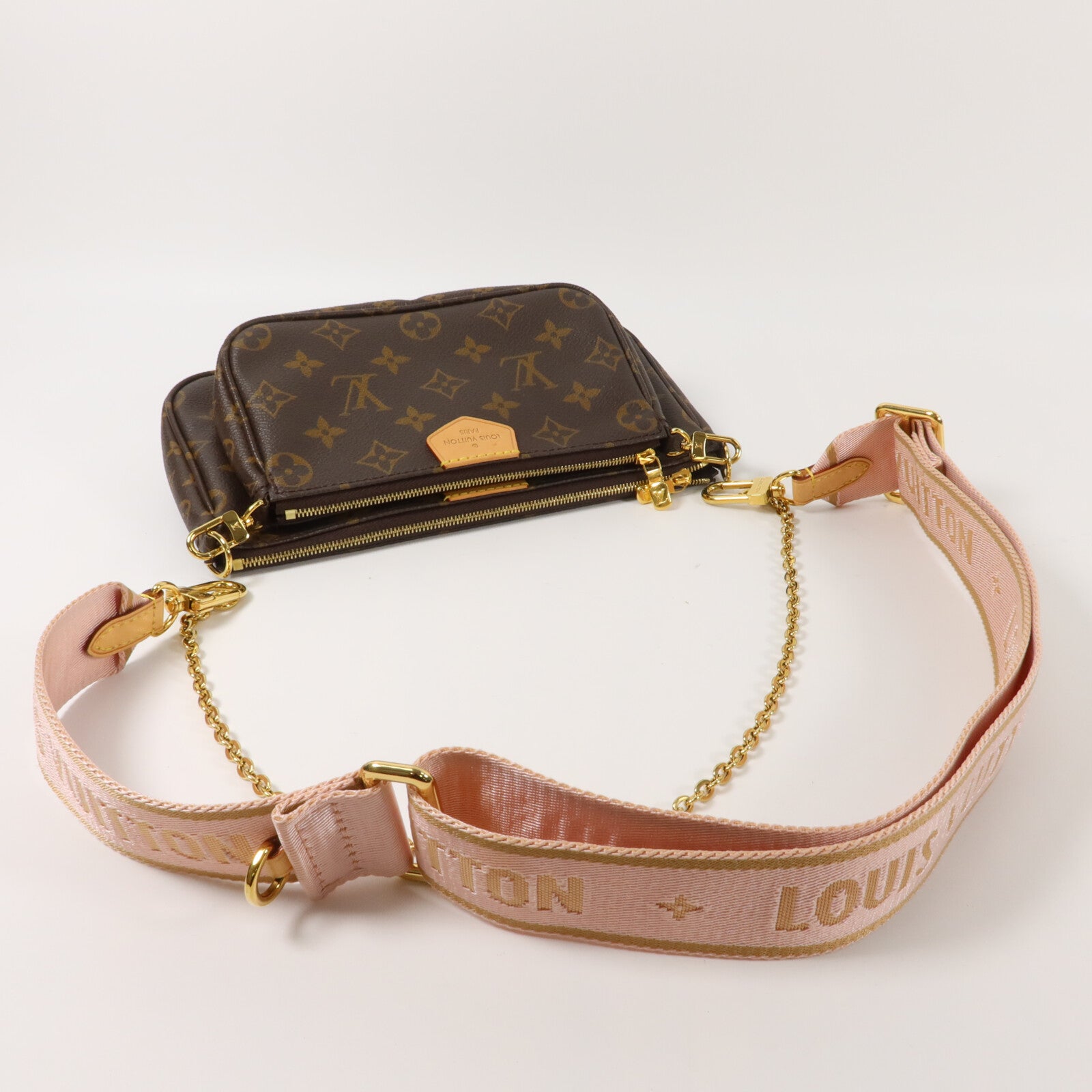LOUIS VUITTON Monogram Multi Pochette Accessoires手挽肩背兩用袋