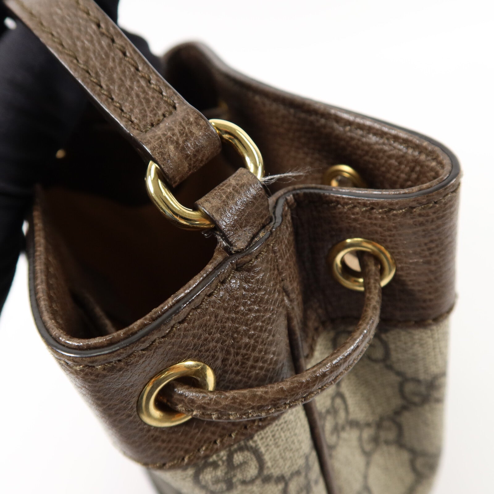 GUCCI 塗層帆布Ophidia GG Mini Bucket肩背袋