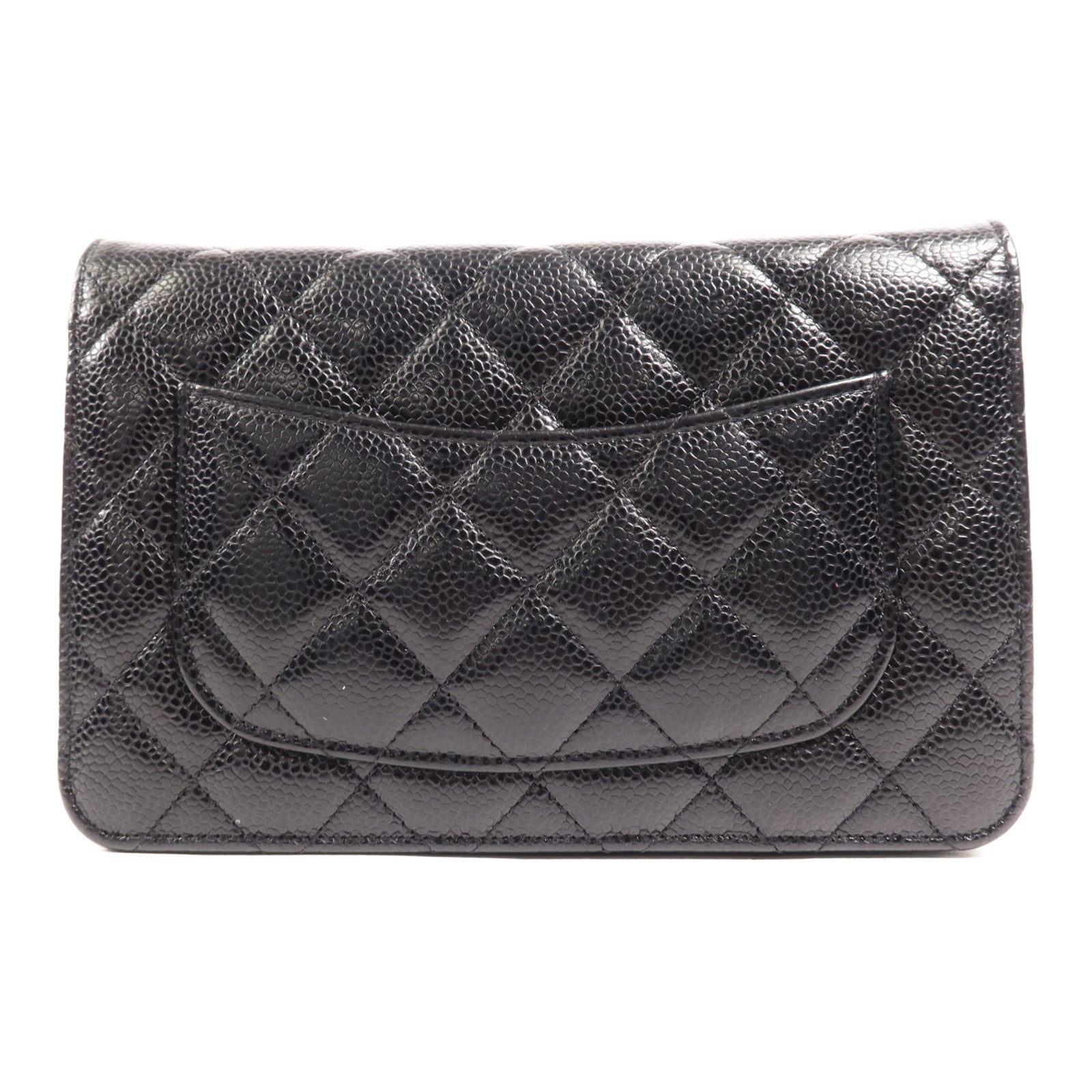 CHANEL 牛皮皮革WOC Wallet On Chain金扣鏈帶肩背袋