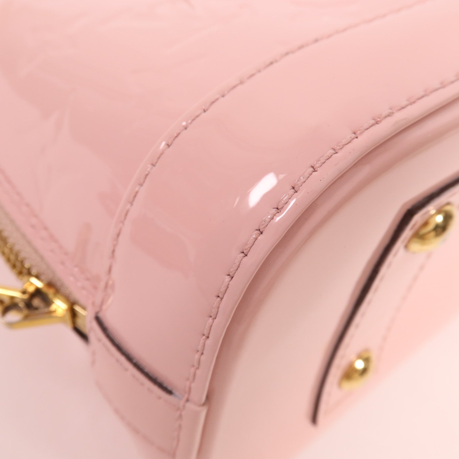 LOUIS VUITTON Vernis Alma BB金扣手挽肩背兩用袋