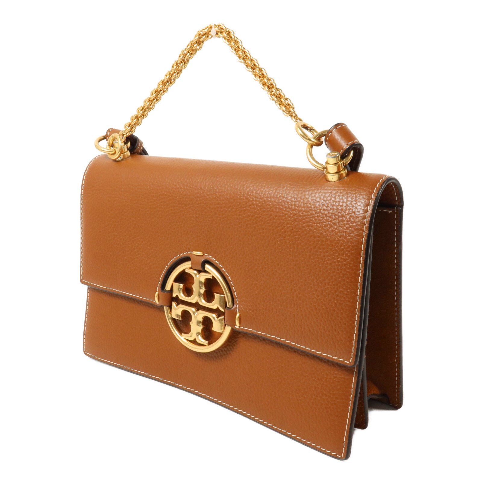 Tory Burch 牛皮皮革Miller鏈帶手挽肩背兩用袋