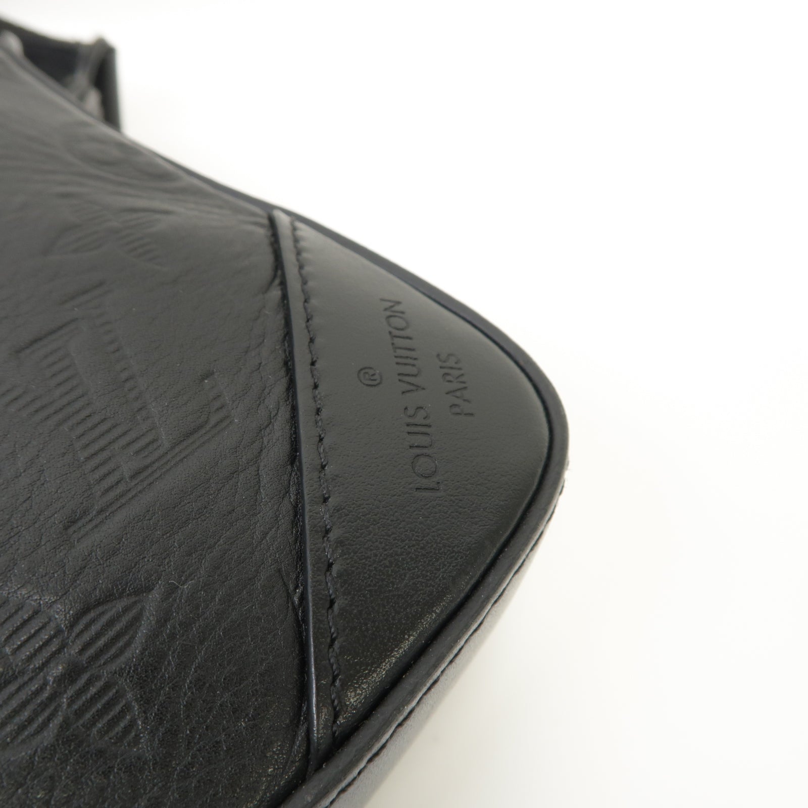 LOUIS VUITTON Monogram Shadow Duo Shoulder Bag肩背袋黑色