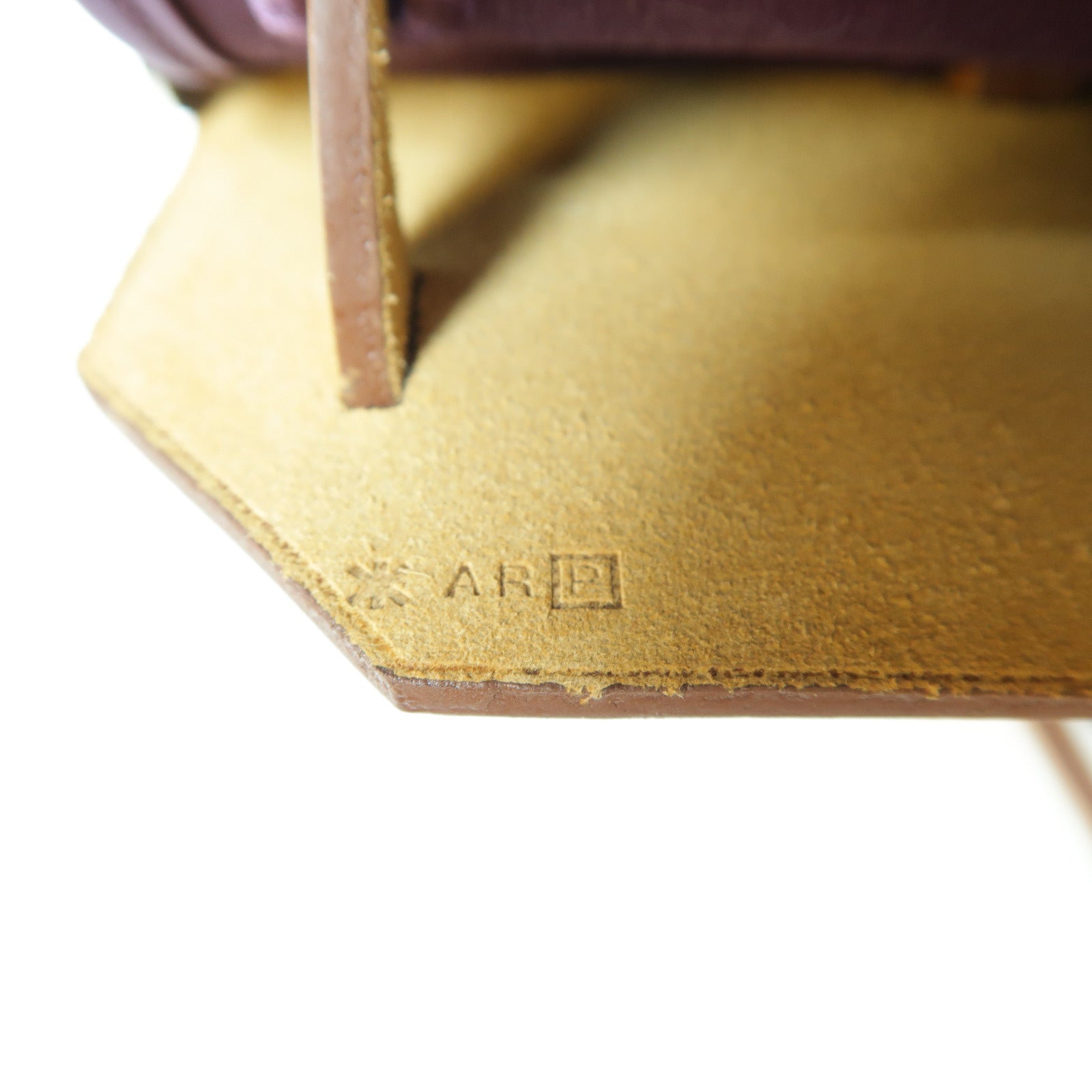 HERMES 帆布Herbag PM銀扣手挽肩背兩用袋紫色/啡色