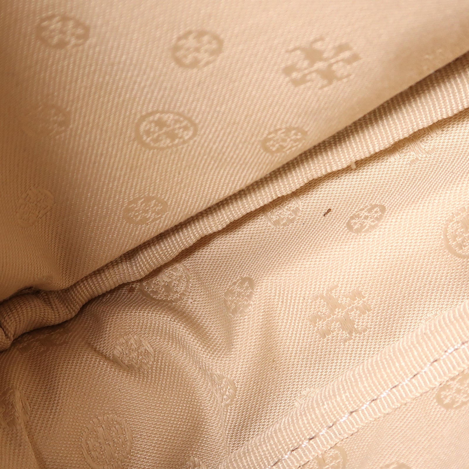 Tory Burch 塗層帆布Shoulder Bag金扣肩背袋