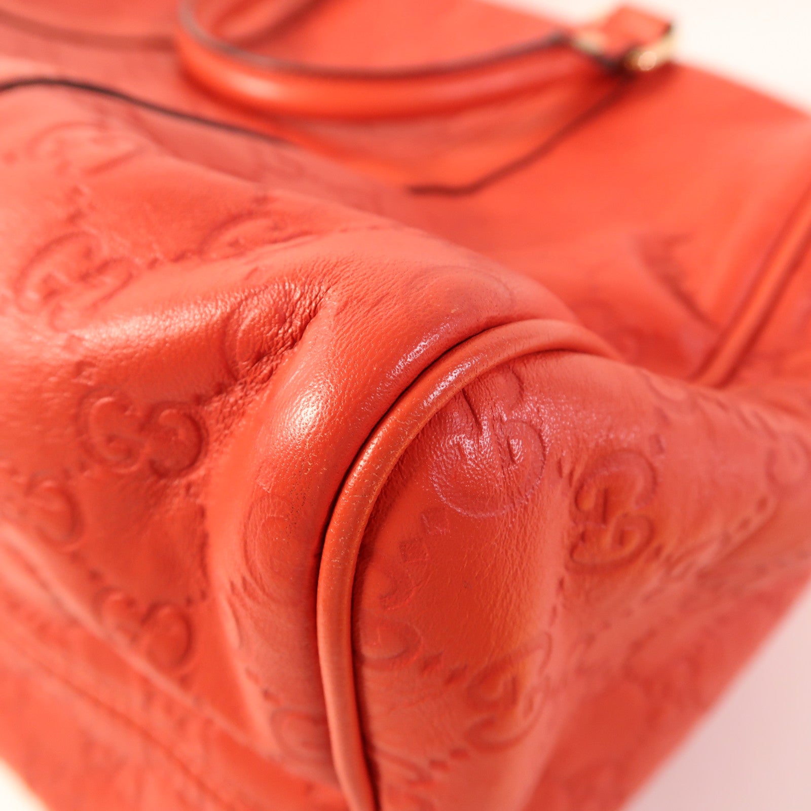 GUCCI 牛皮皮革Hand Bag金扣手挽袋