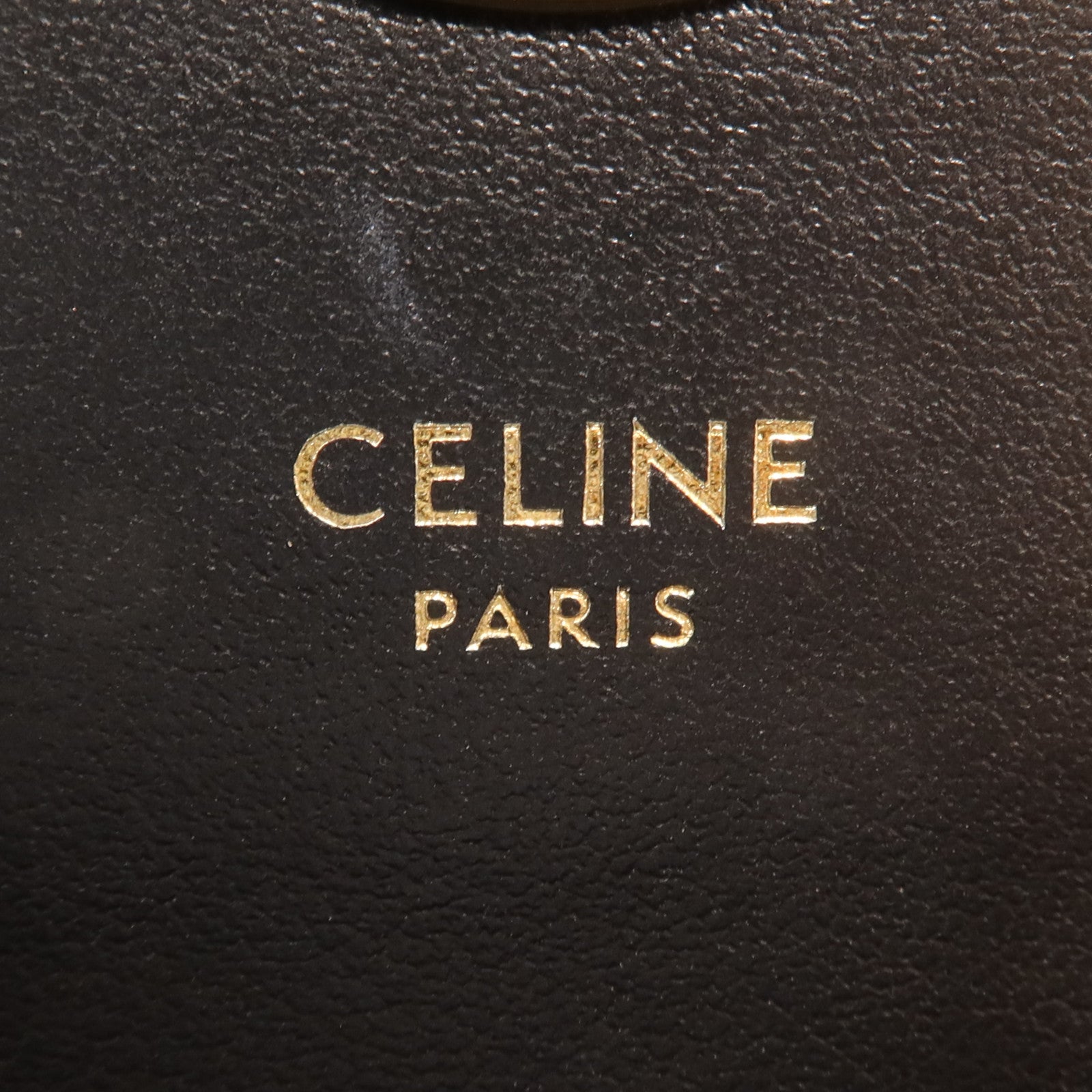 CELINE 牛皮皮革Mini Claude金扣肩背袋