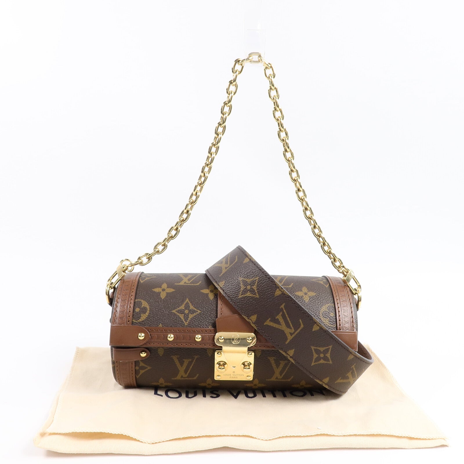 LOUIS VUITTON Monogram Papillon Trunk手挽肩背兩用袋