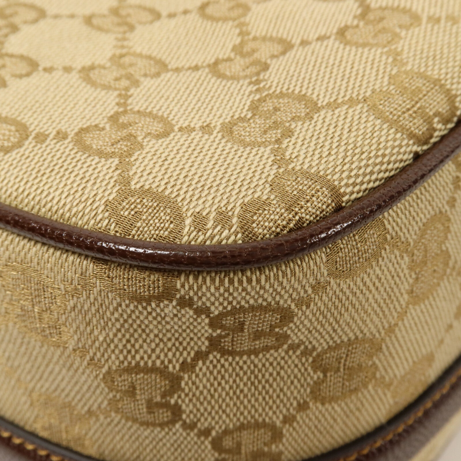 GUCCI 帆布Half Horsebit Medium肩背袋