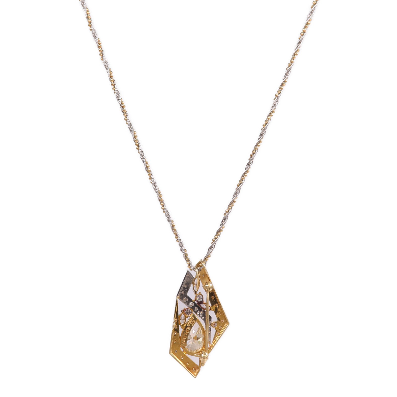 JEWELRY 18K黃金/PT900鉑金/PT850鉑金Diamond Necklace鑽石項鍊