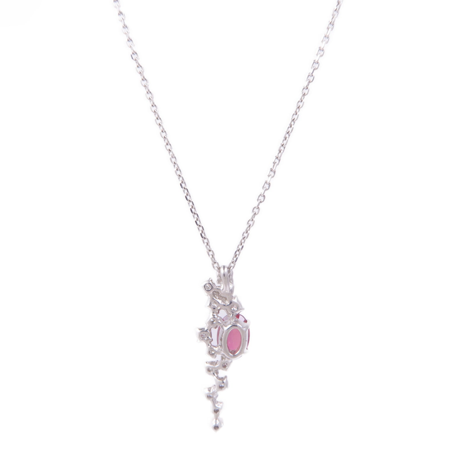 JEWELRY PT850/PT950鉑金Ruby Diamond Necklace紅寶石/鑽石項鍊