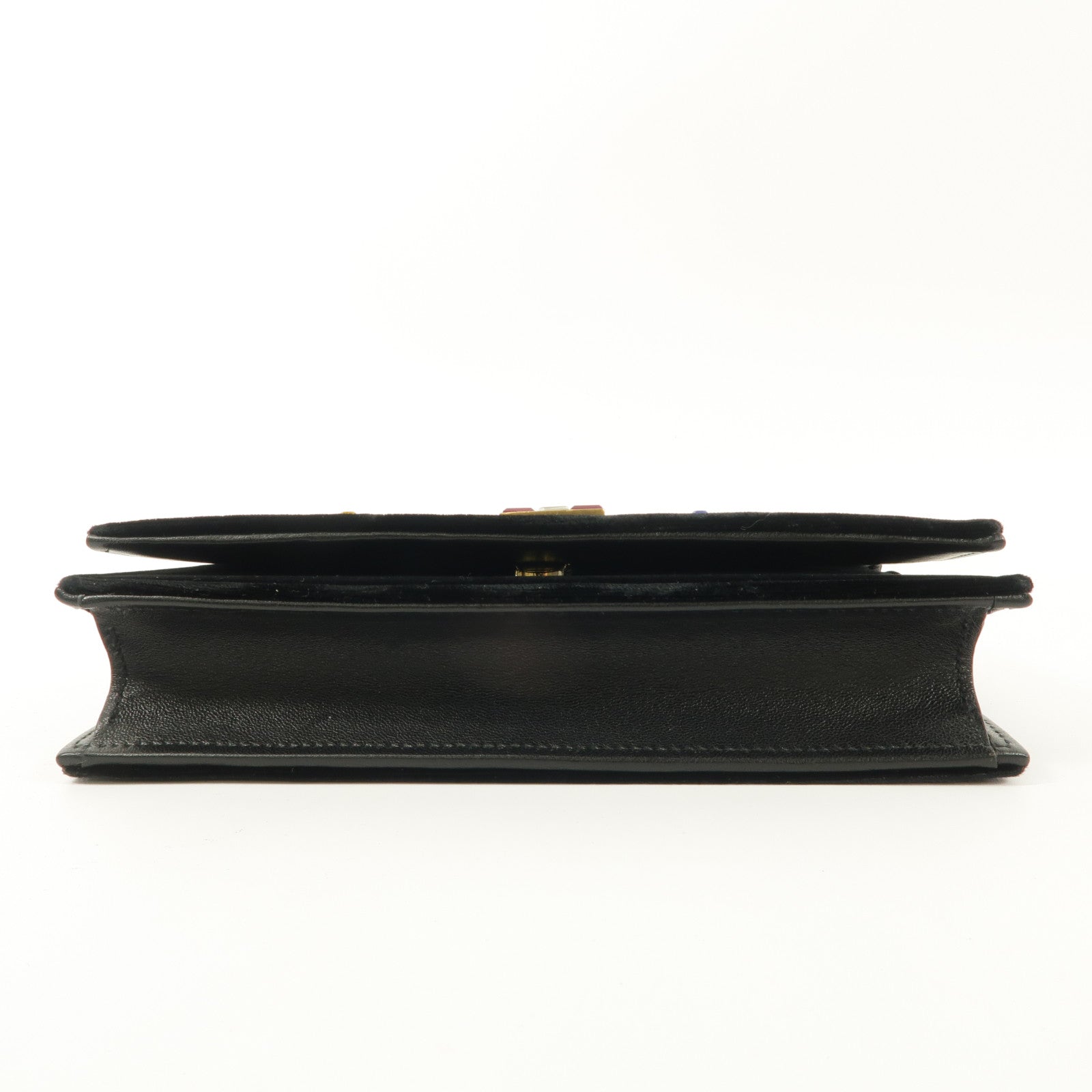 SAINT LAURENT 天鵝絨Crossbody Shoulder Bag鏈帶肩背袋