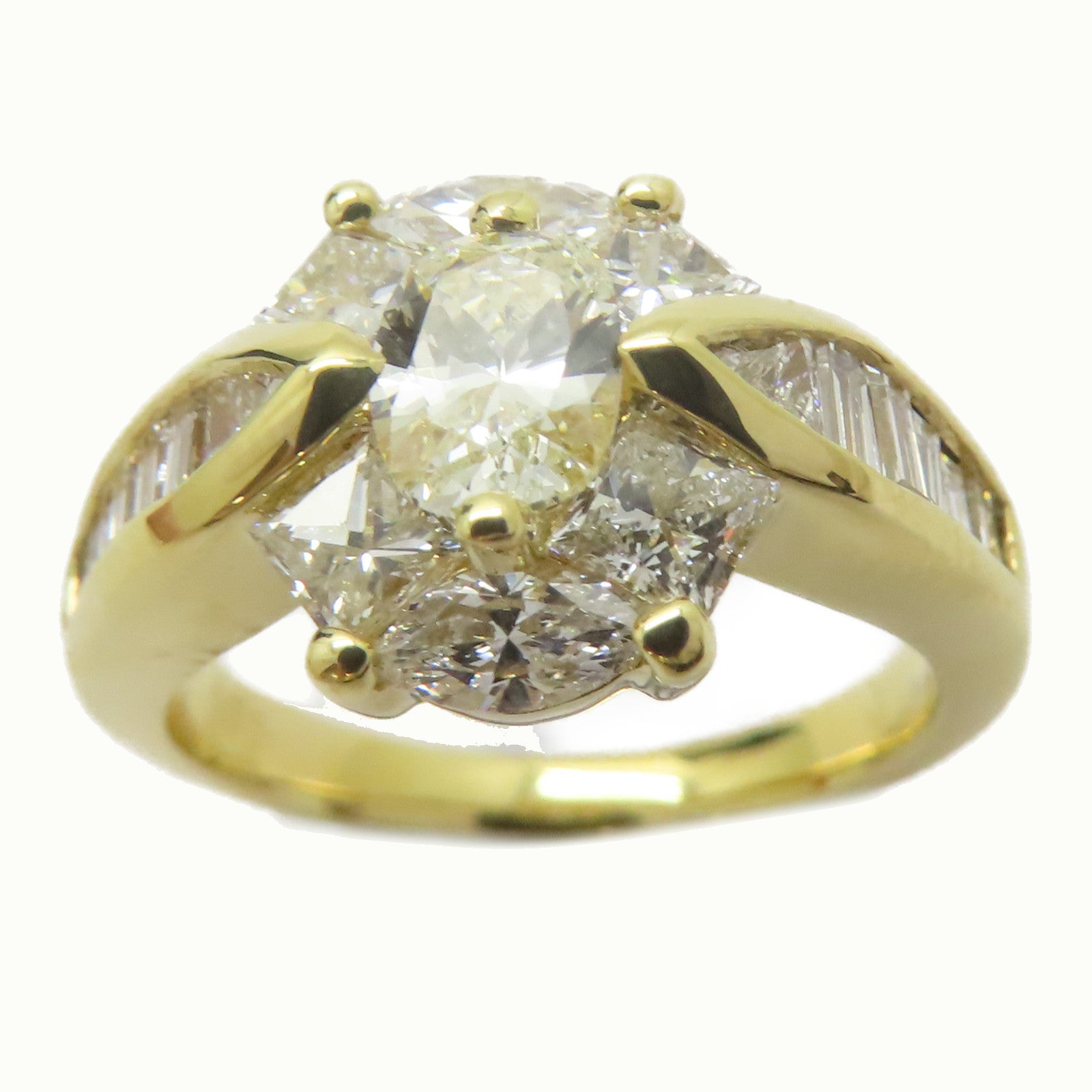JEWELRY 【激減優惠】18K黃金Diamond Ring 0.531ct鑽石戒指US#6.25