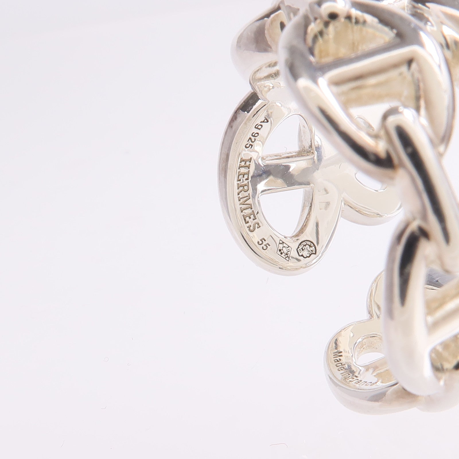 HERMES 925純銀Chaine d'ancre Enchainee Ring戒指