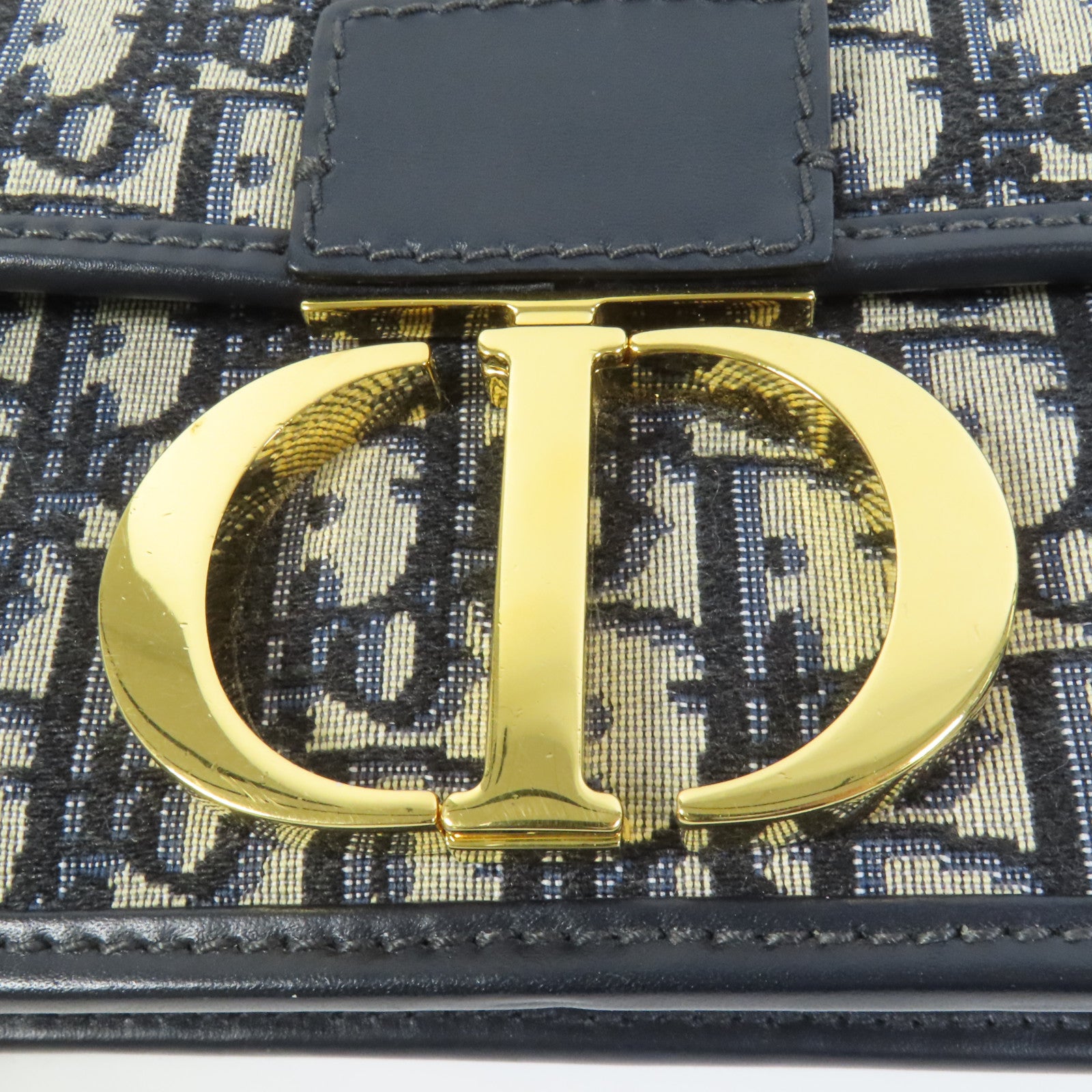 Dior 帆布30 Montaigne金扣鏈帶肩背袋