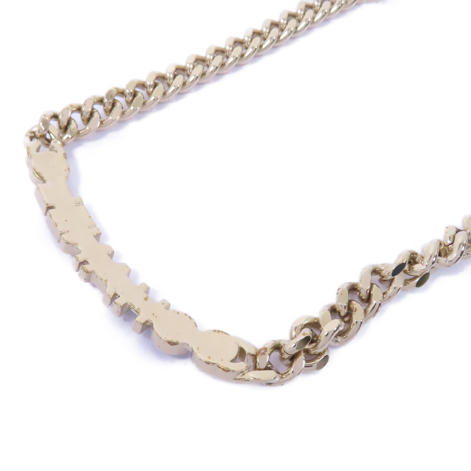 CHANEL 金屬Necklace項鍊黑色/金色