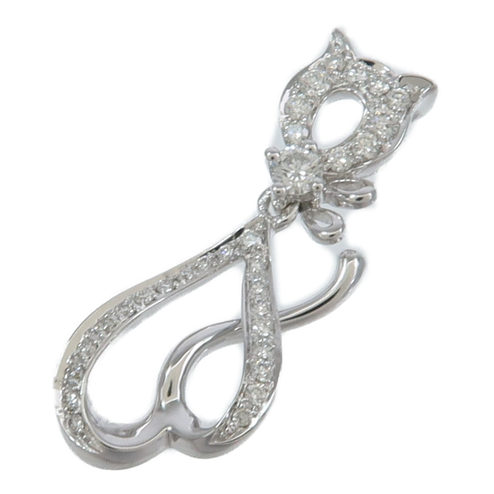 JEWELRY 18K白金Diamond Pendant鑽石吊墜