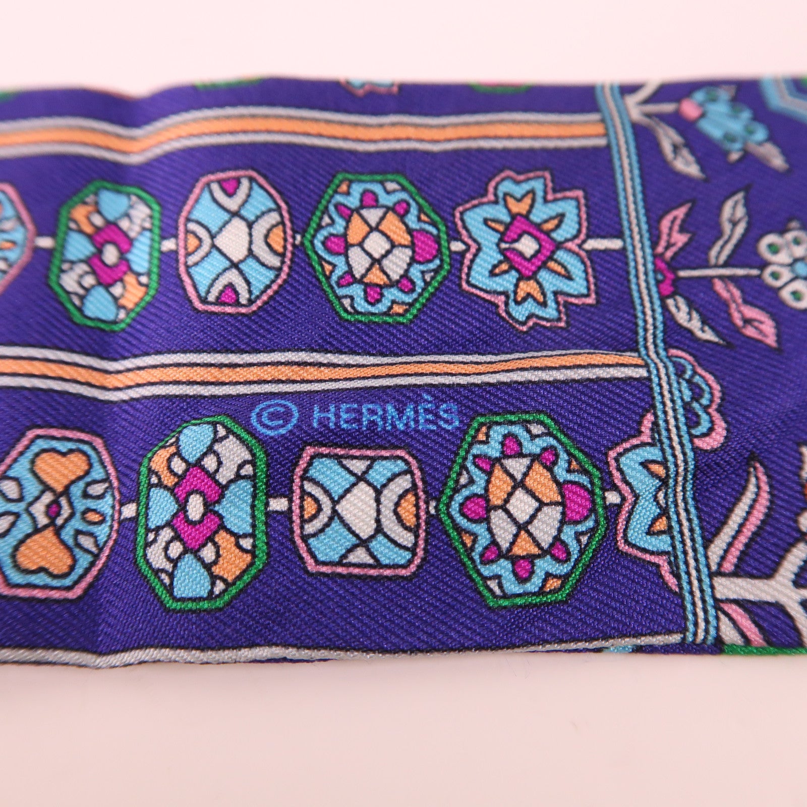 HERMES Twilly Scarf Silk Multicolor