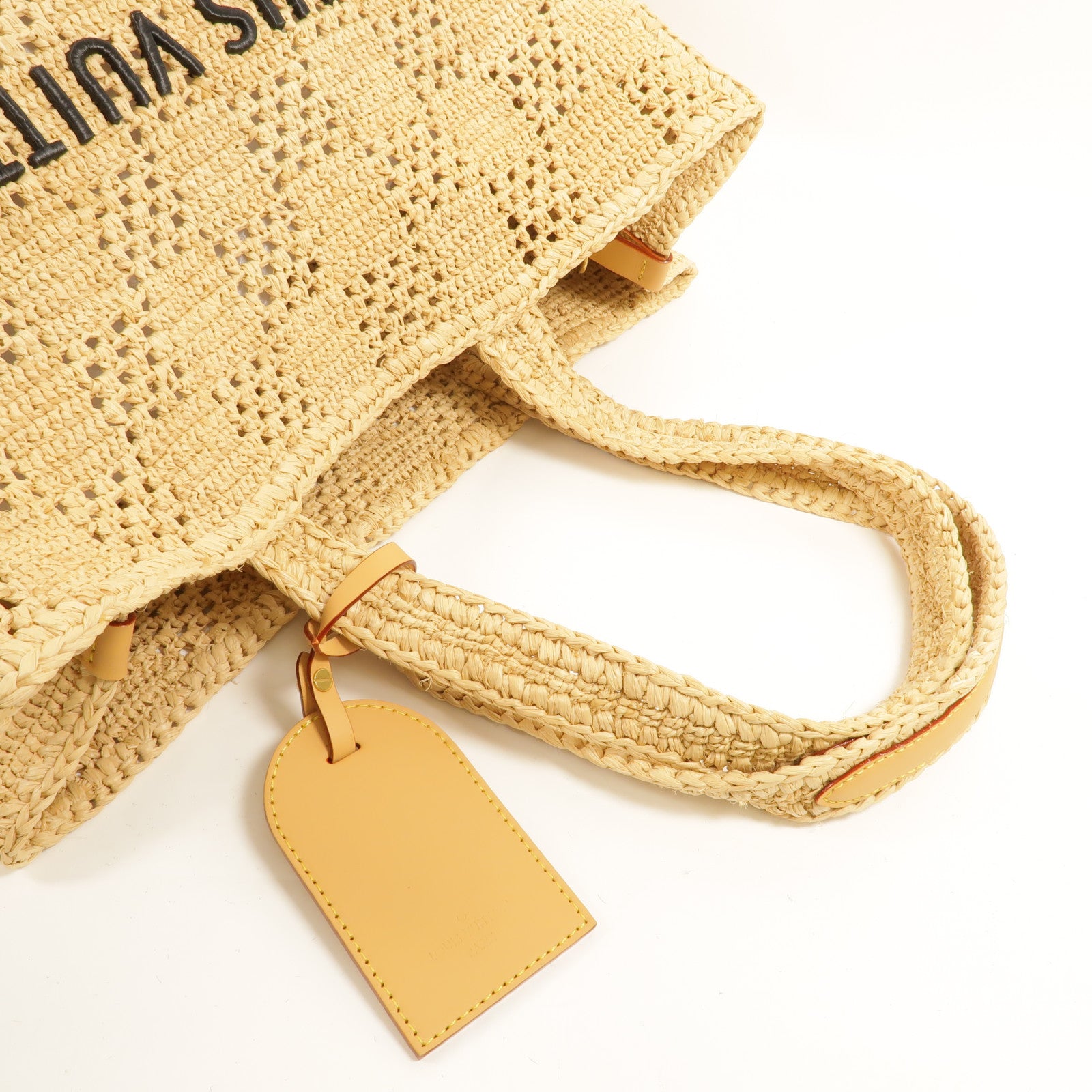 LOUIS VUITTON Raffia Summer Shopper Tote MM肩背袋