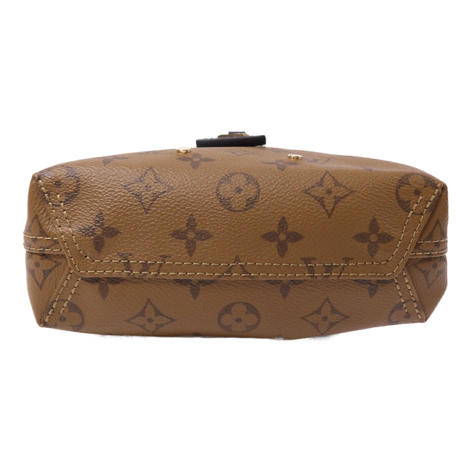 LOUIS VUITTON Monogram Reverse Atlantis BB金扣手挽肩背兩用袋
