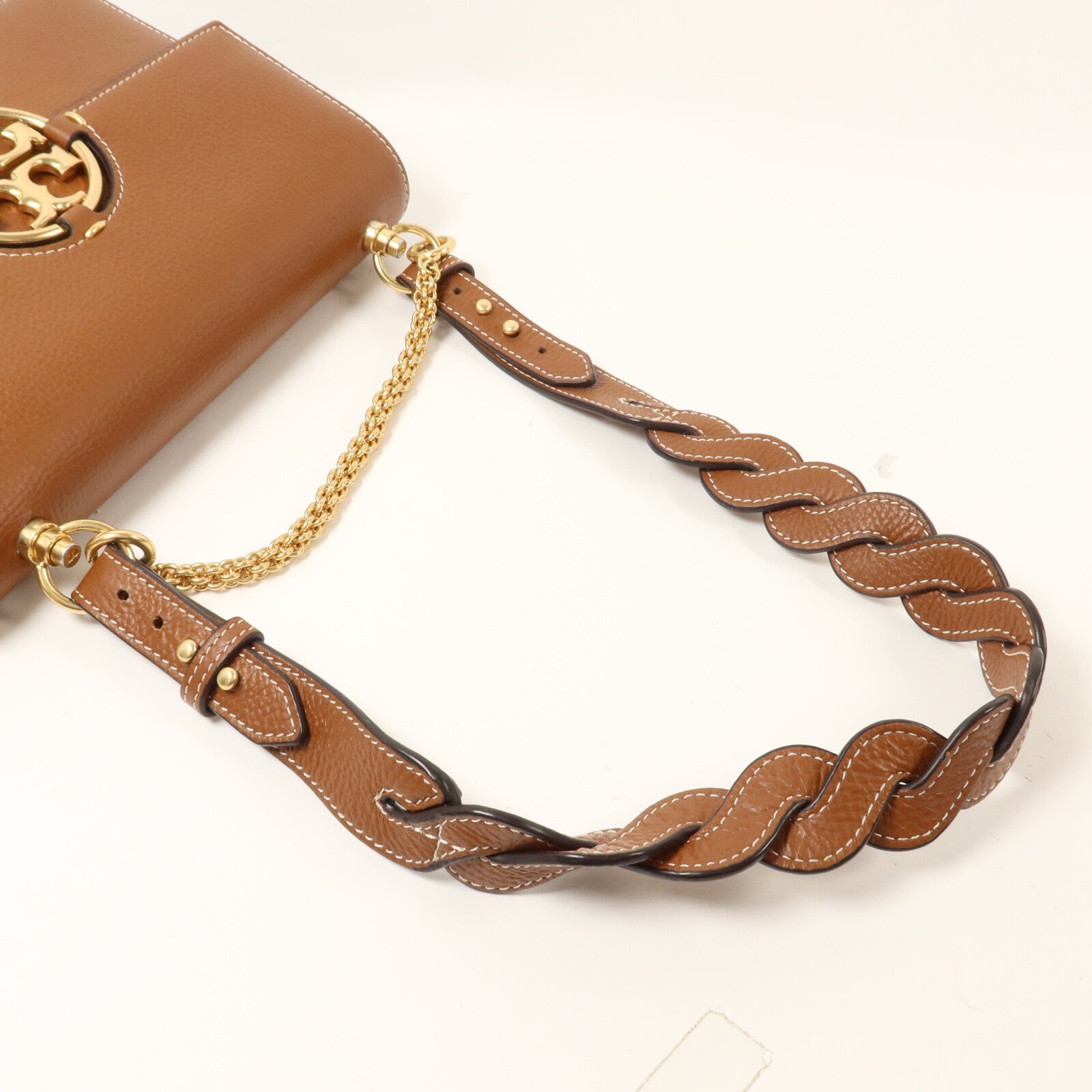 Tory Burch 牛皮皮革Miller鏈帶手挽肩背兩用袋