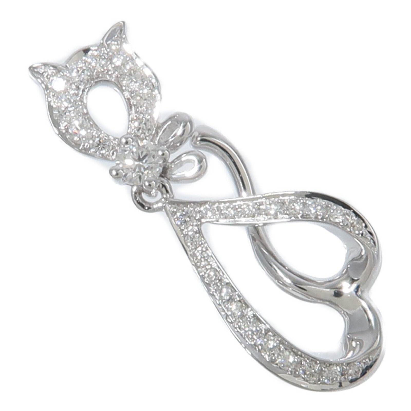 JEWELRY 18K白金Diamond Pendant鑽石吊墜