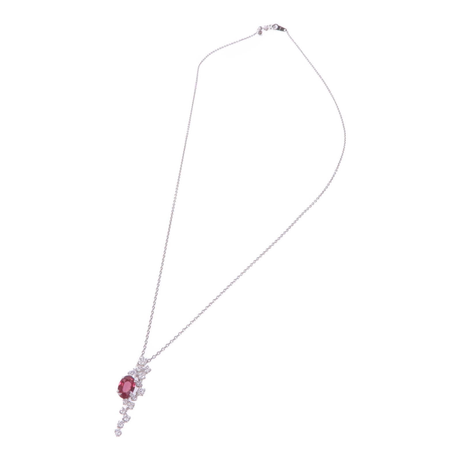 JEWELRY PT850/PT950鉑金Ruby Diamond Necklace紅寶石/鑽石項鍊