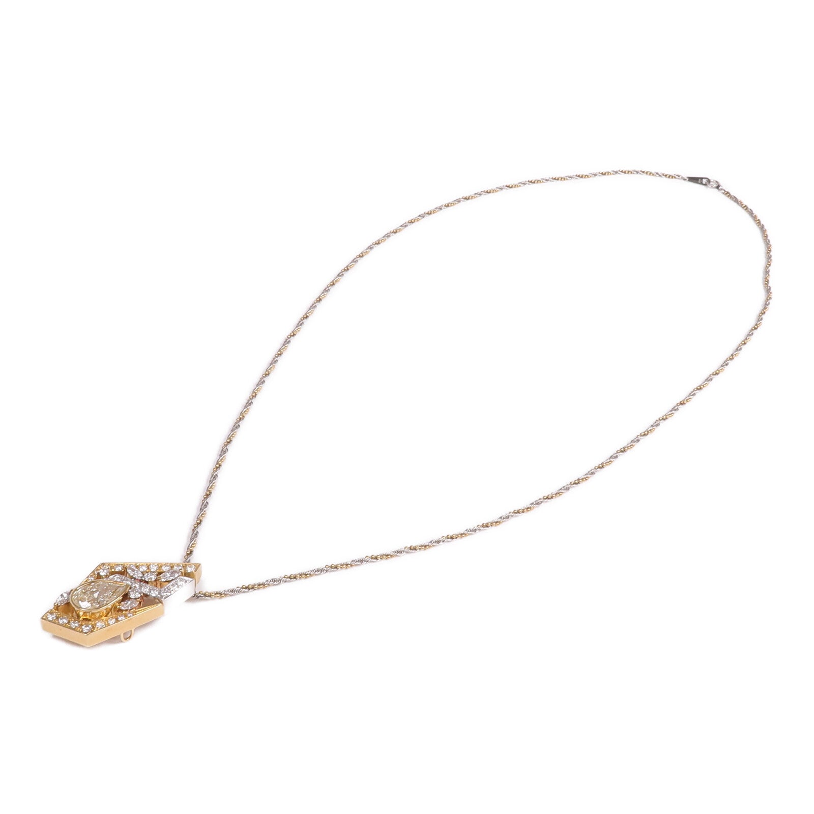 JEWELRY 18K黃金/PT900鉑金/PT850鉑金Diamond Necklace鑽石項鍊