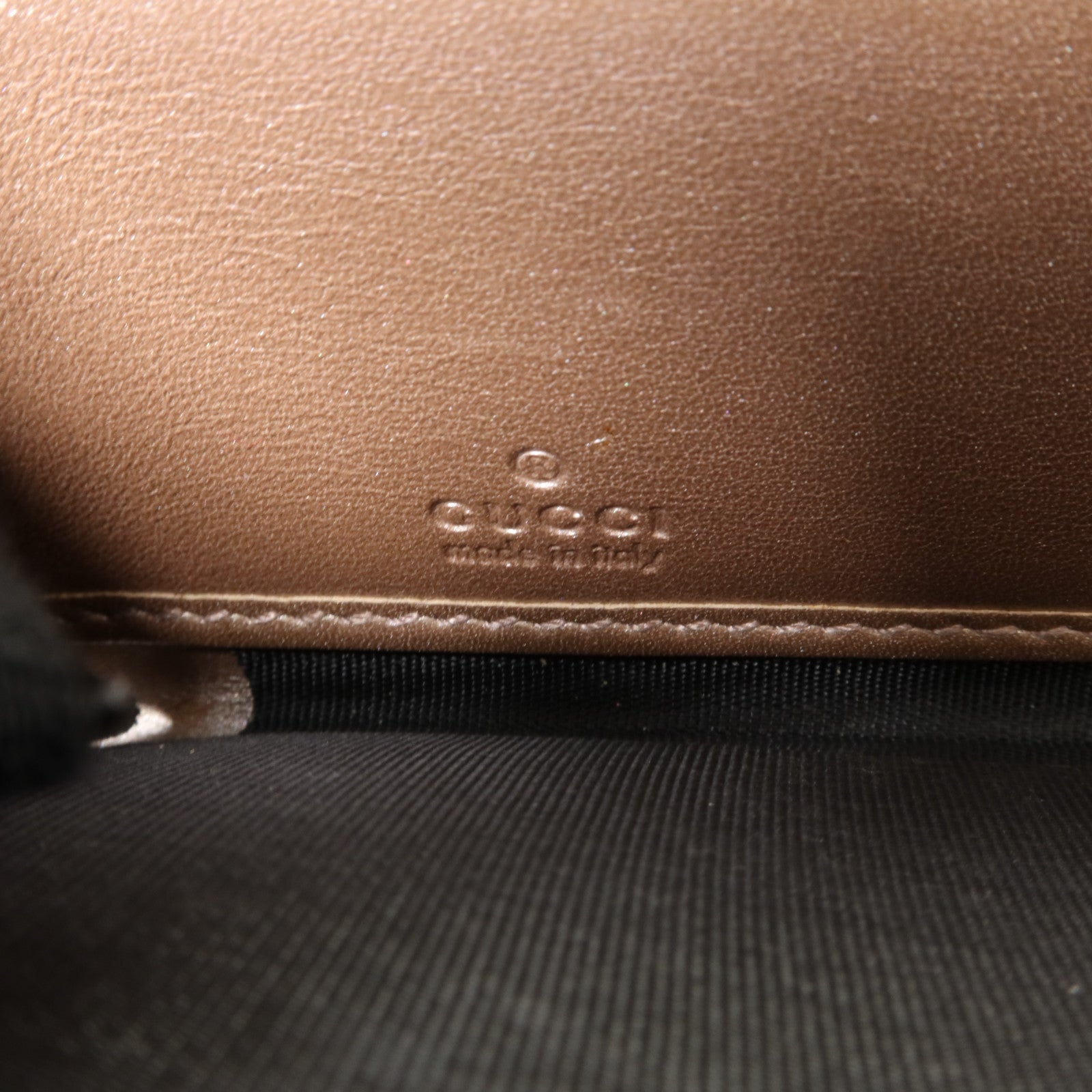 GUCCI 漆皮皮革Lovely Line Zip-Around Long Wallet金扣長錢包
