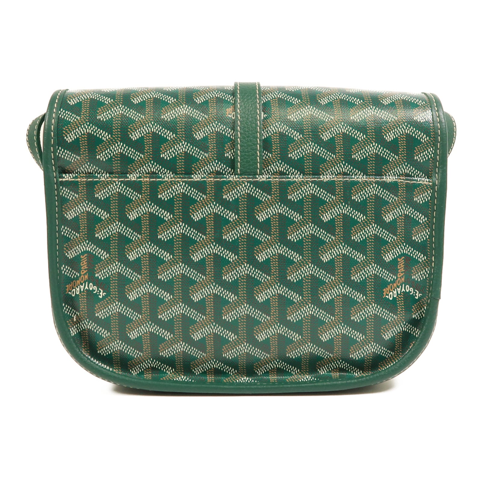 GOYARD 塗層帆布Belvedere PM銀扣肩背袋