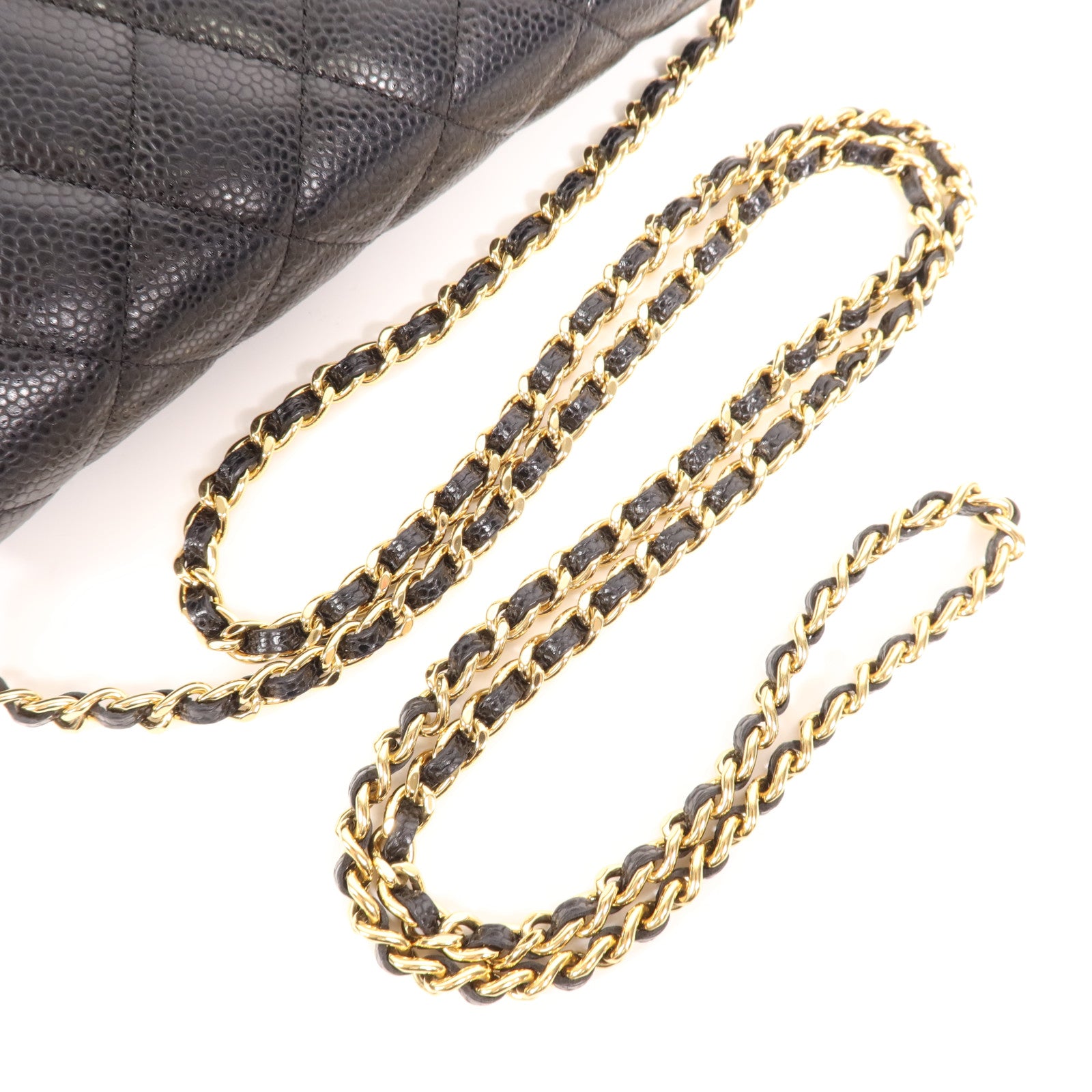 CHANEL 牛皮皮革WOC Wallet On Chain金扣鏈帶肩背袋