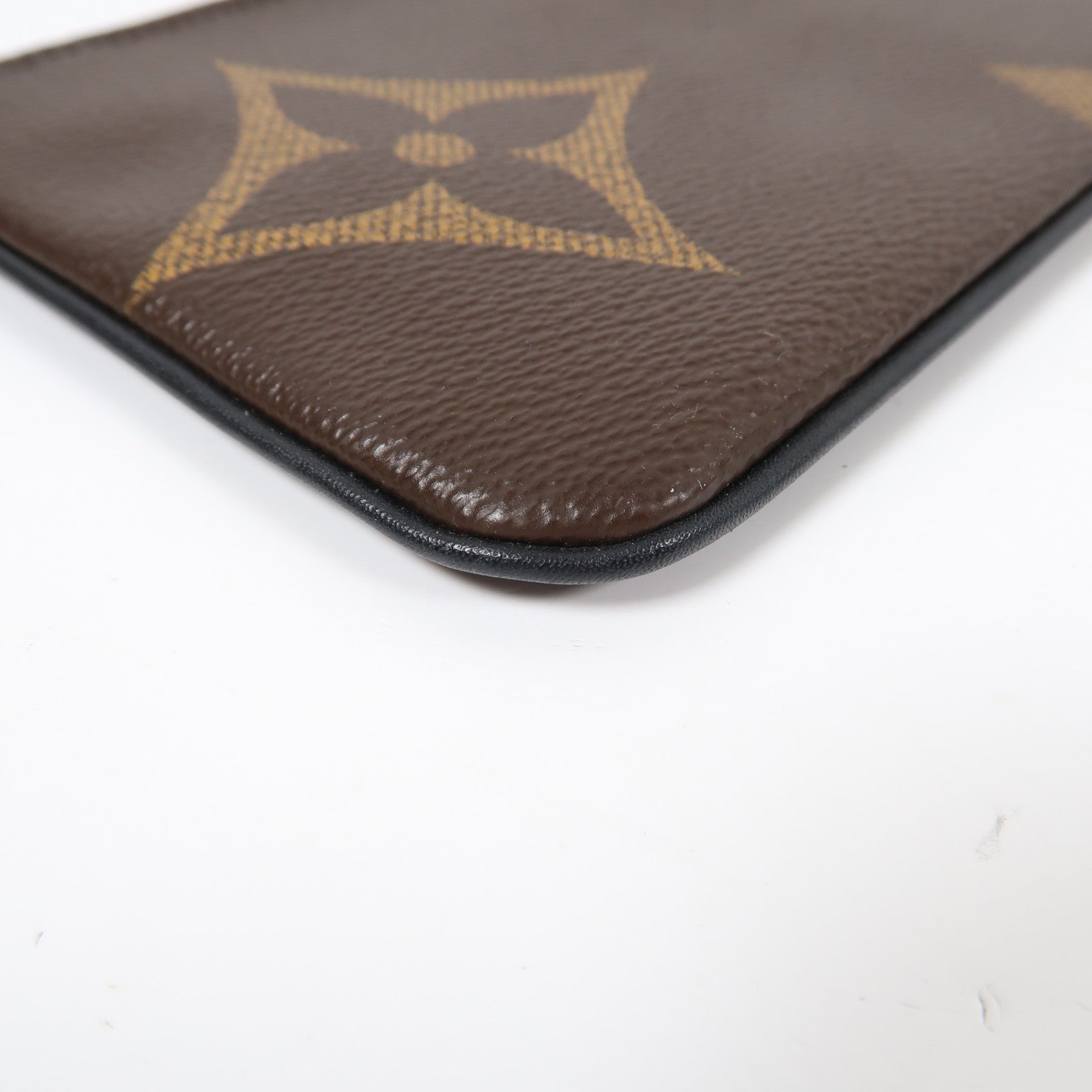 LOUIS VUITTON Monogram Giant Pouch金扣手拿包啡色