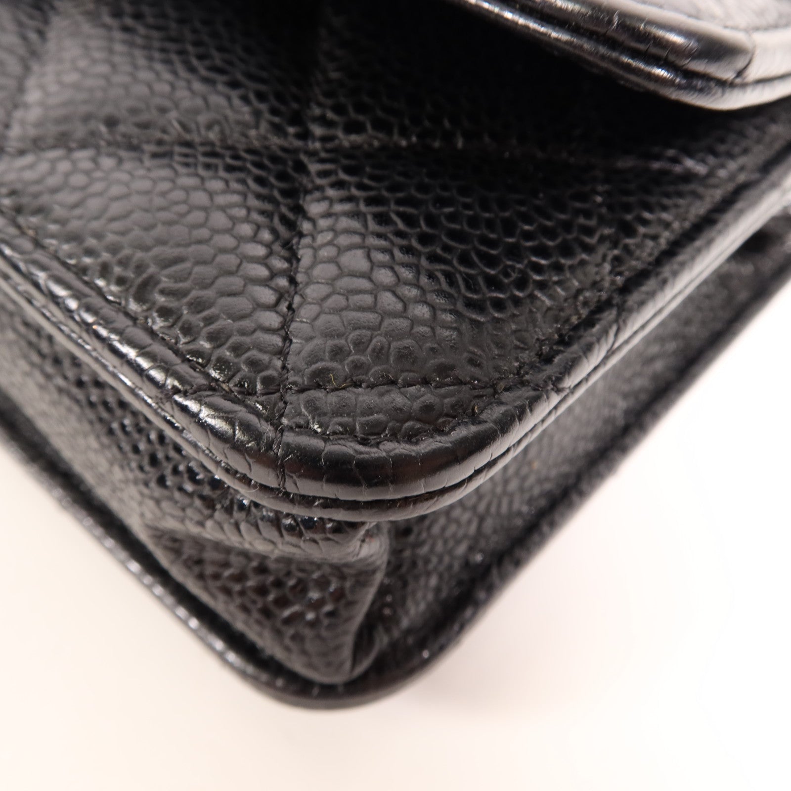 CHANEL 牛皮皮革WOC Wallet On Chain金扣鏈帶肩背袋