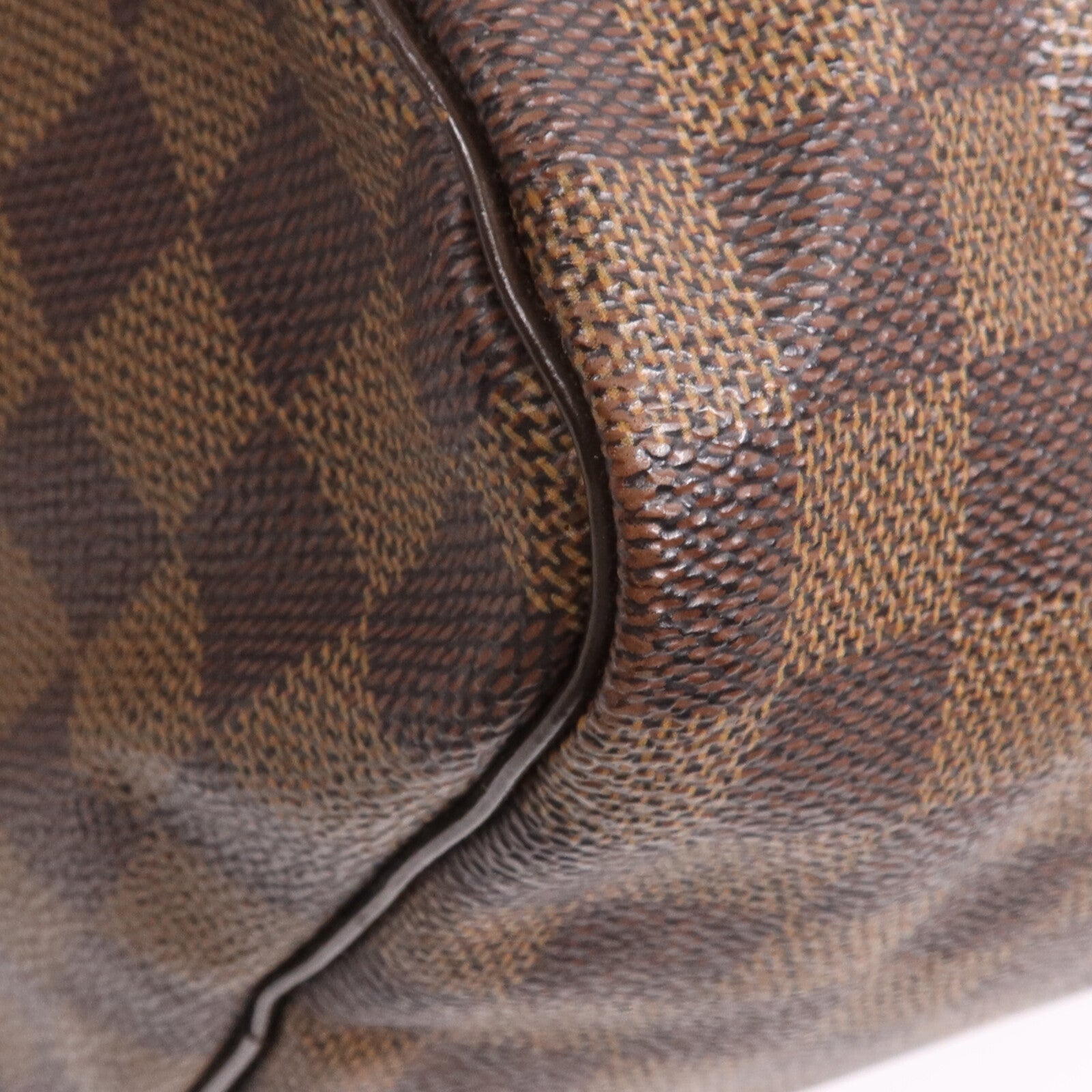 LOUIS VUITTON Damier Speedy 30金扣手挽袋