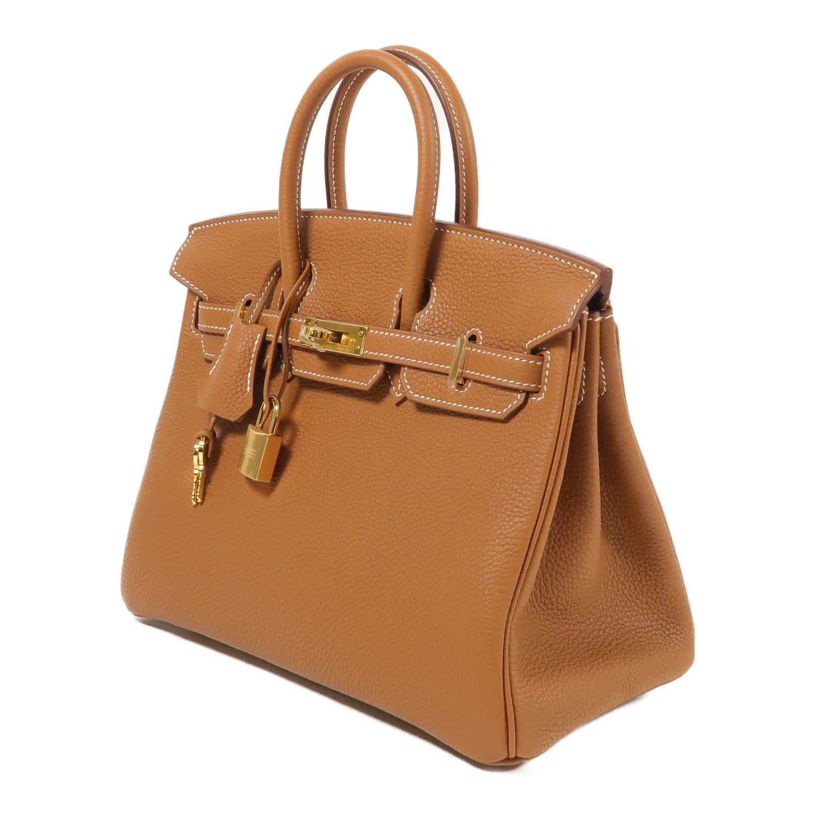 HERMES Togo皮革Birkin 25金扣手挽袋Gold