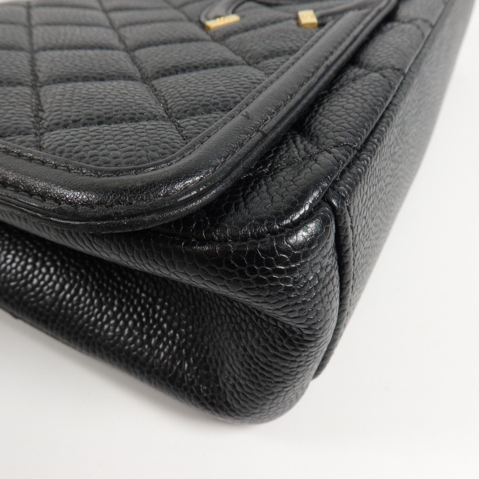CHANEL 牛皮皮革CC Filigree鏈帶肩背袋