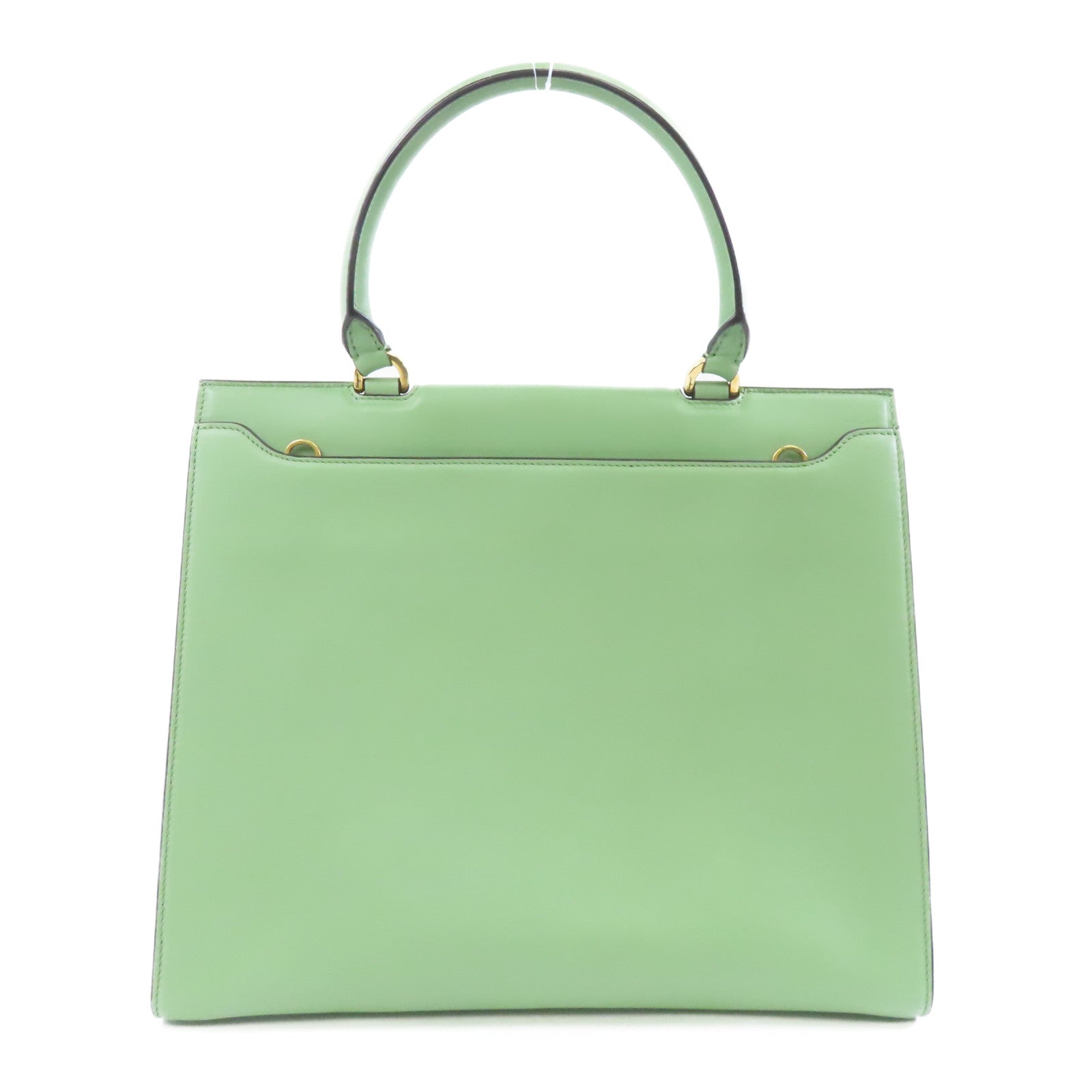 Salvatore Ferragamo 牛皮皮革2way Shoulder Bag金扣手挽肩背兩用袋綠色