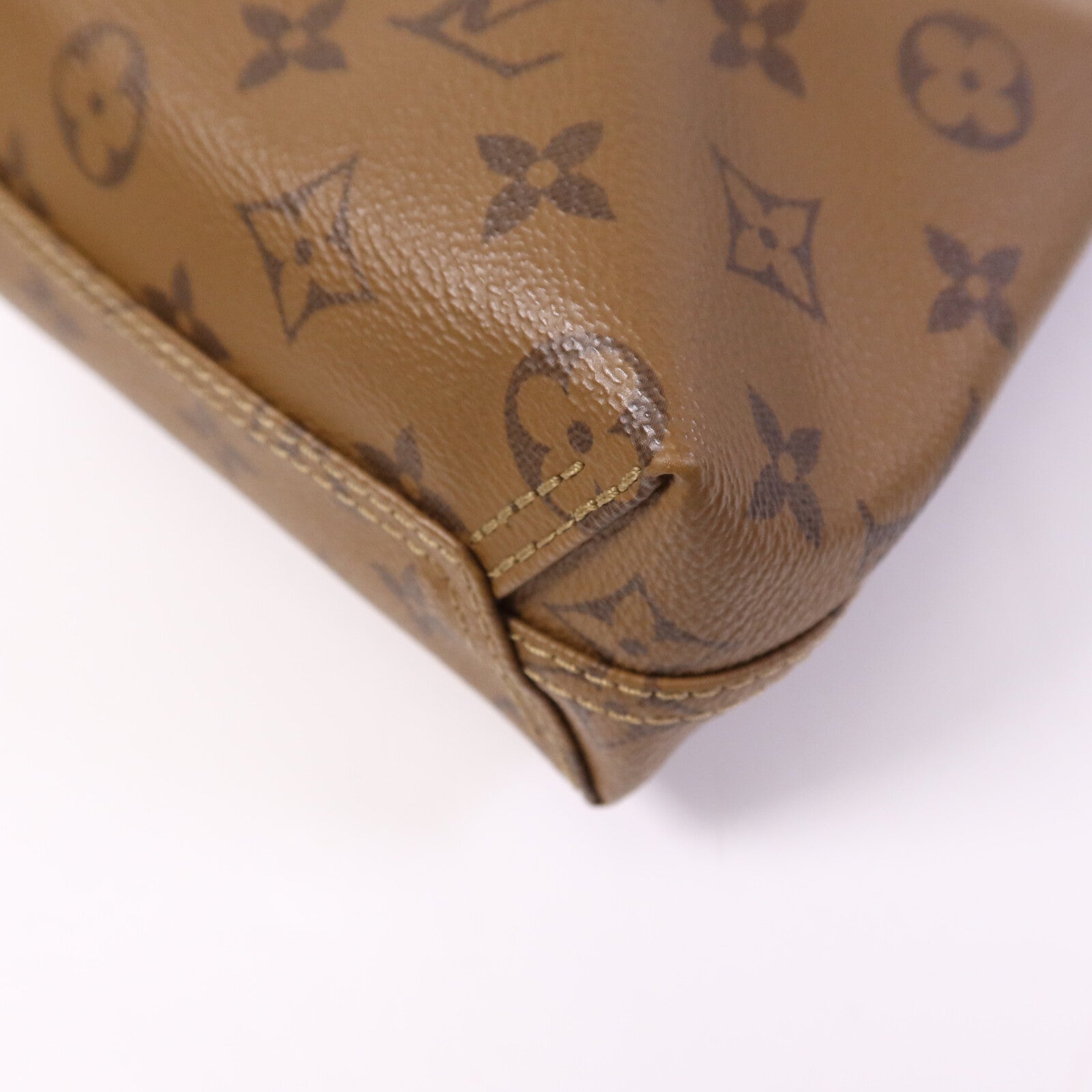 LOUIS VUITTON Monogram Reverse Atlantis BB金扣手挽肩背兩用袋