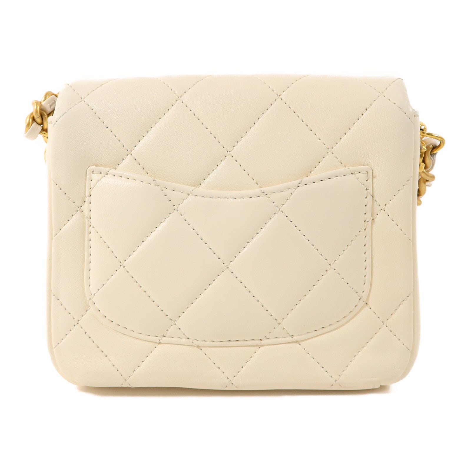 CHANEL 【激減優惠】羊皮皮革Chain Shoulder金扣鏈帶肩背袋