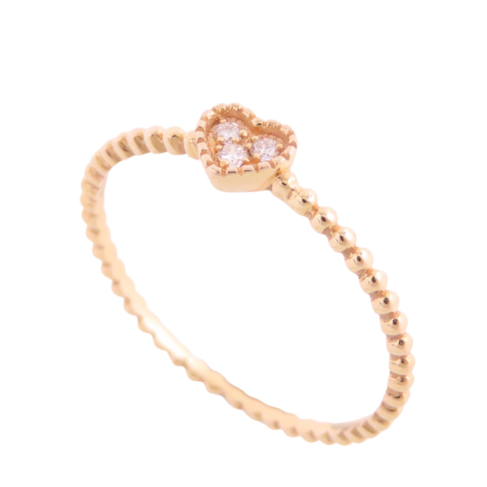 JEWELRY 18K玫瑰金/鑽石Diamond Ring戒指US#5.25