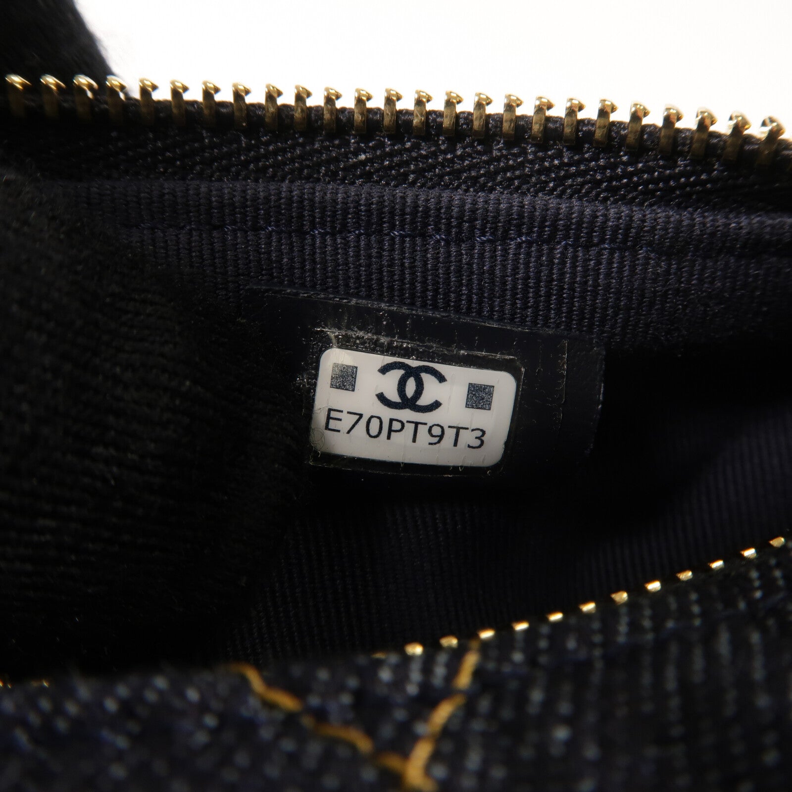 CHANEL 牛仔布Classic Clutch With Chain鏈帶手挽肩背兩用袋