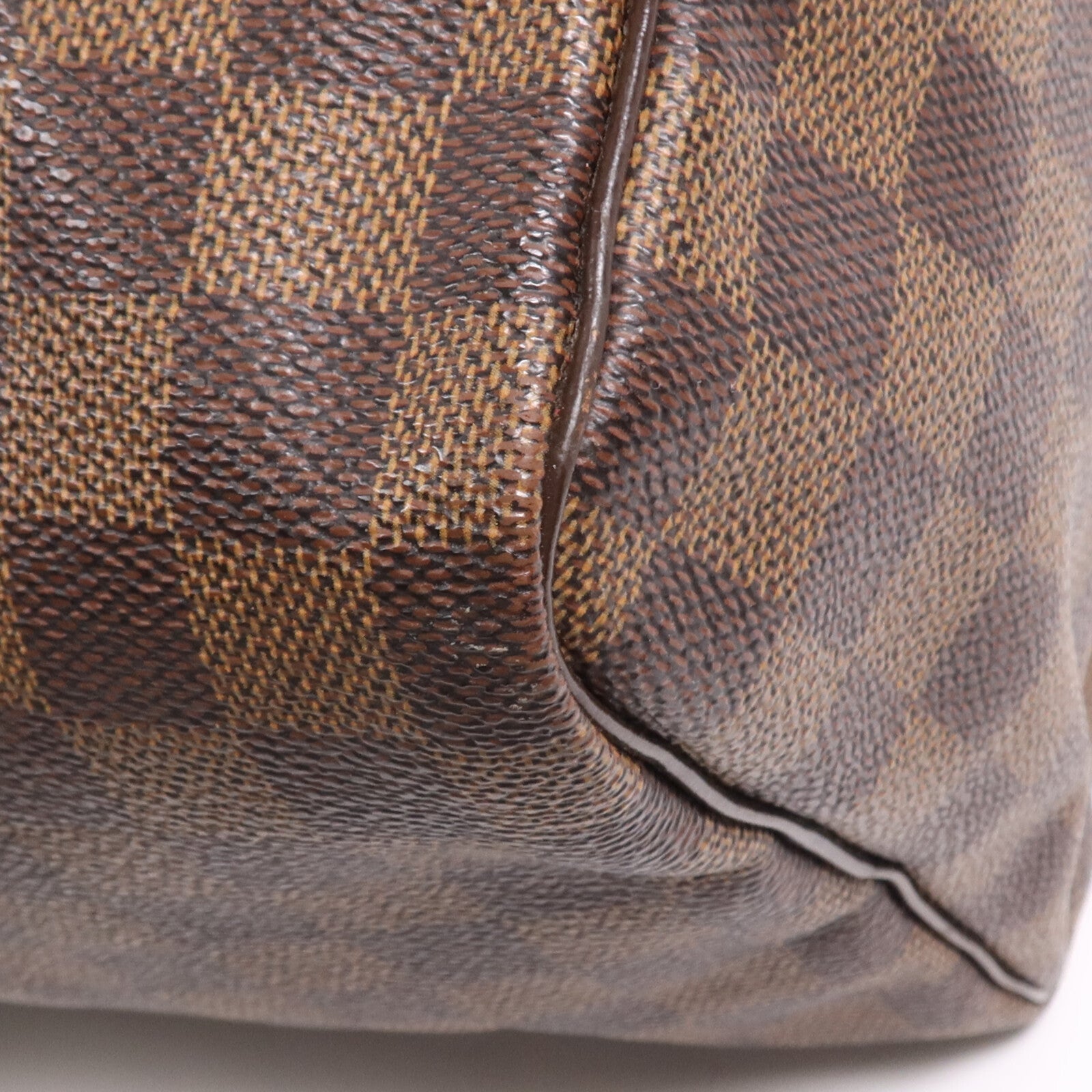 LOUIS VUITTON Damier Speedy 30金扣手挽袋
