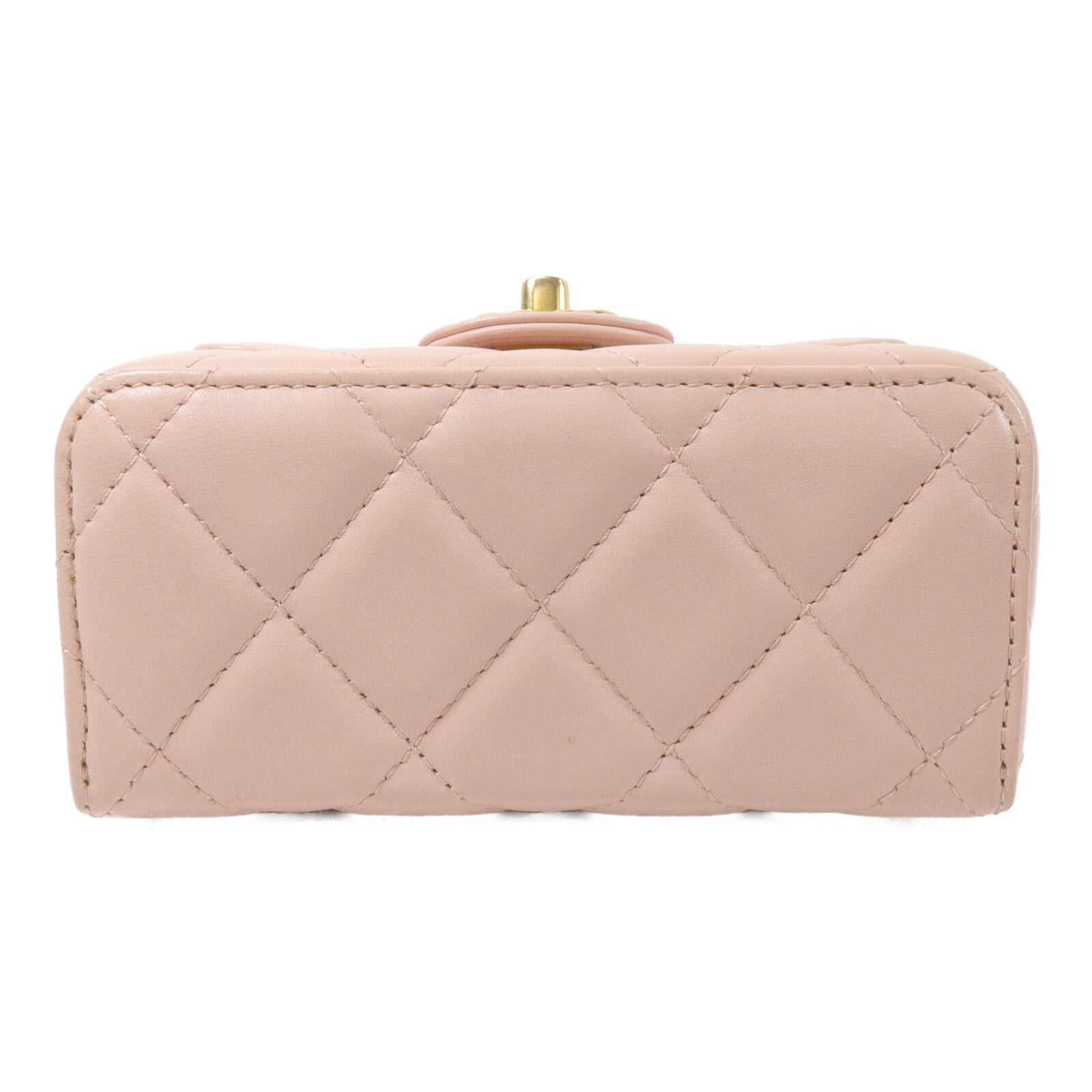 CHANEL 羊皮皮革Crush Top Handle鏈帶手挽肩背兩用袋