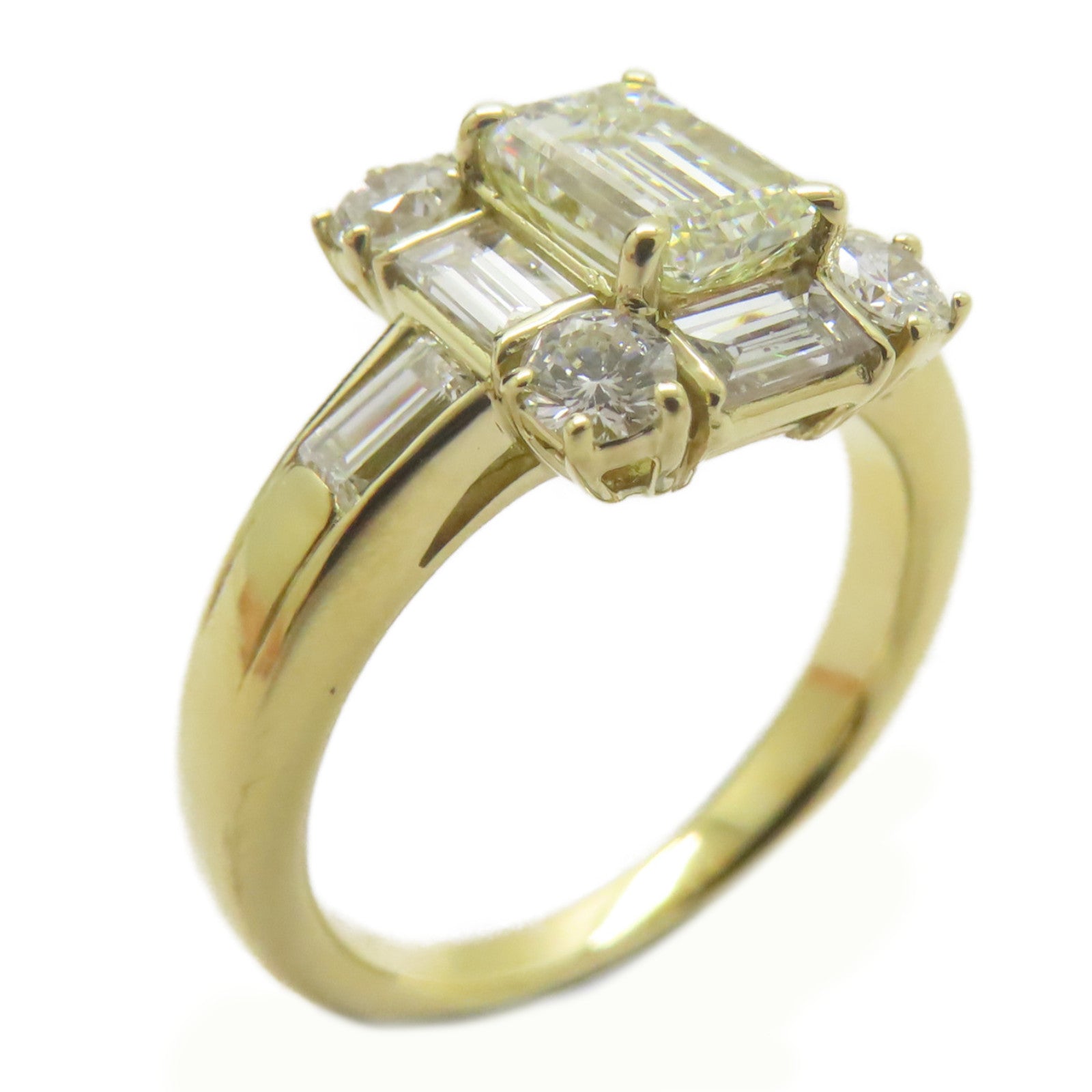JEWELRY 18K黃金Diamond Ring 1.011ct鑽石/1.08ct鑽石戒指US#5.75