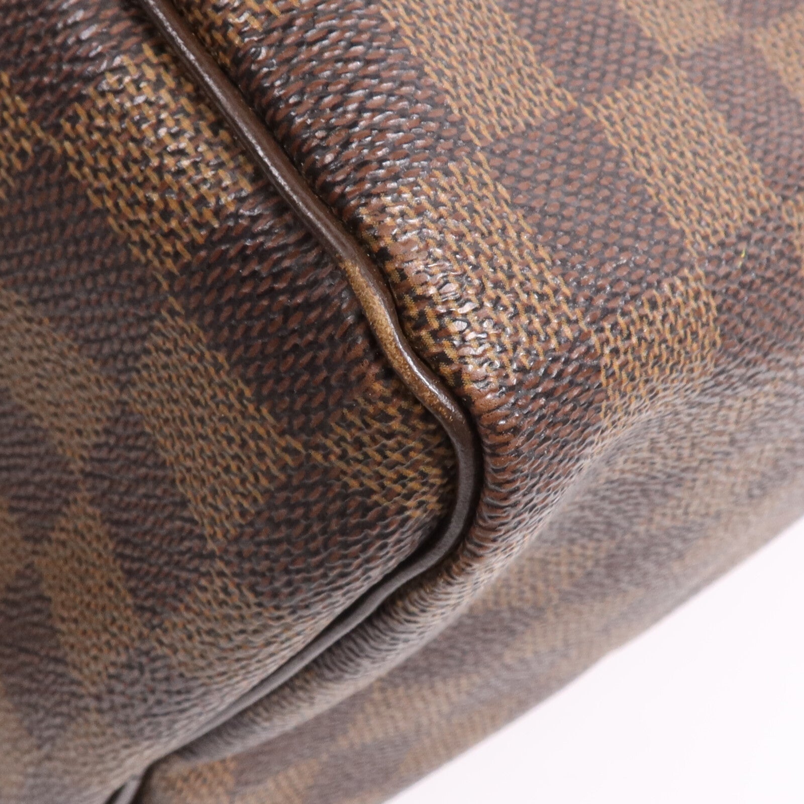 LOUIS VUITTON Damier Speedy 30金扣手挽袋