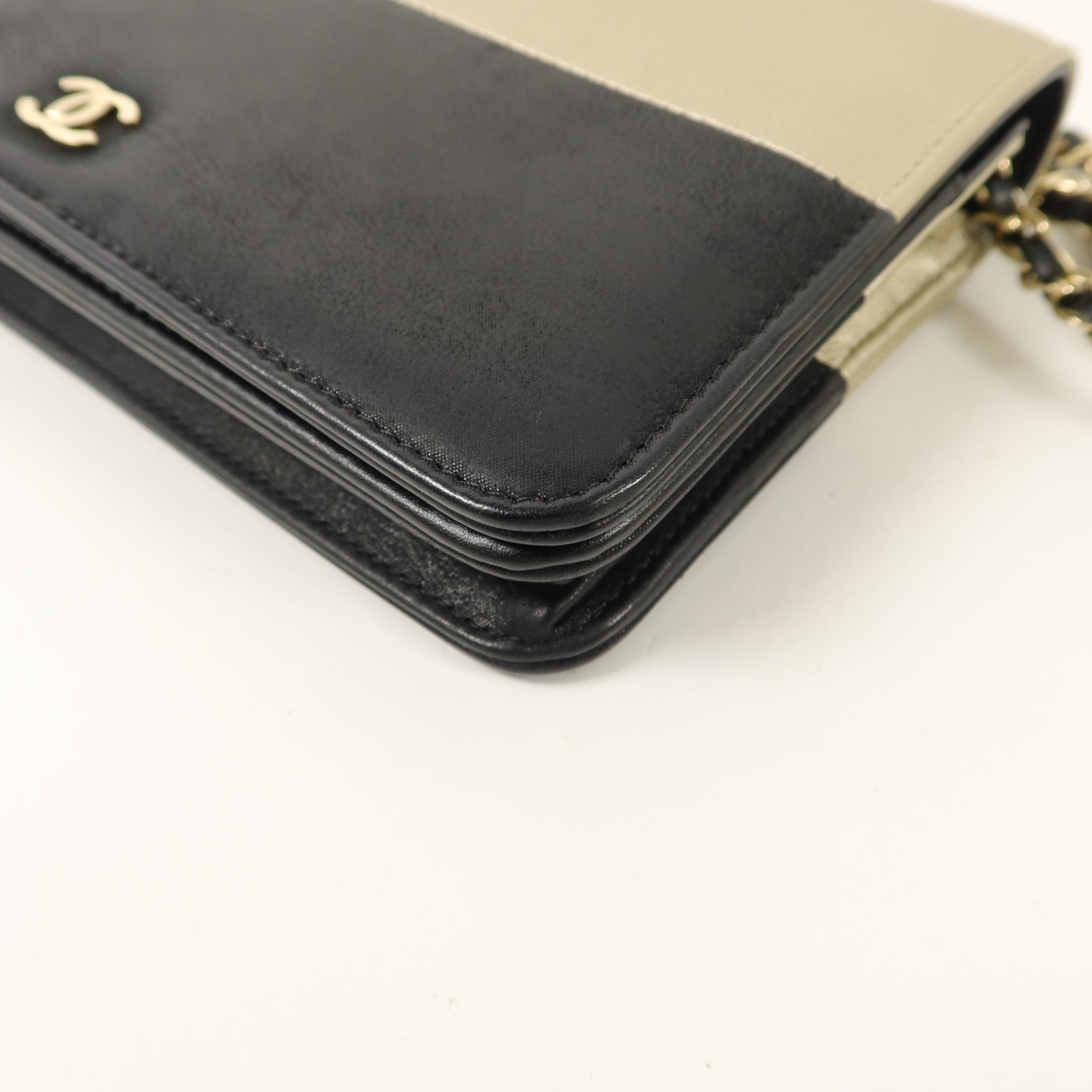 CHANEL 牛皮皮革Wallet On Chain WOC鏈帶肩背袋