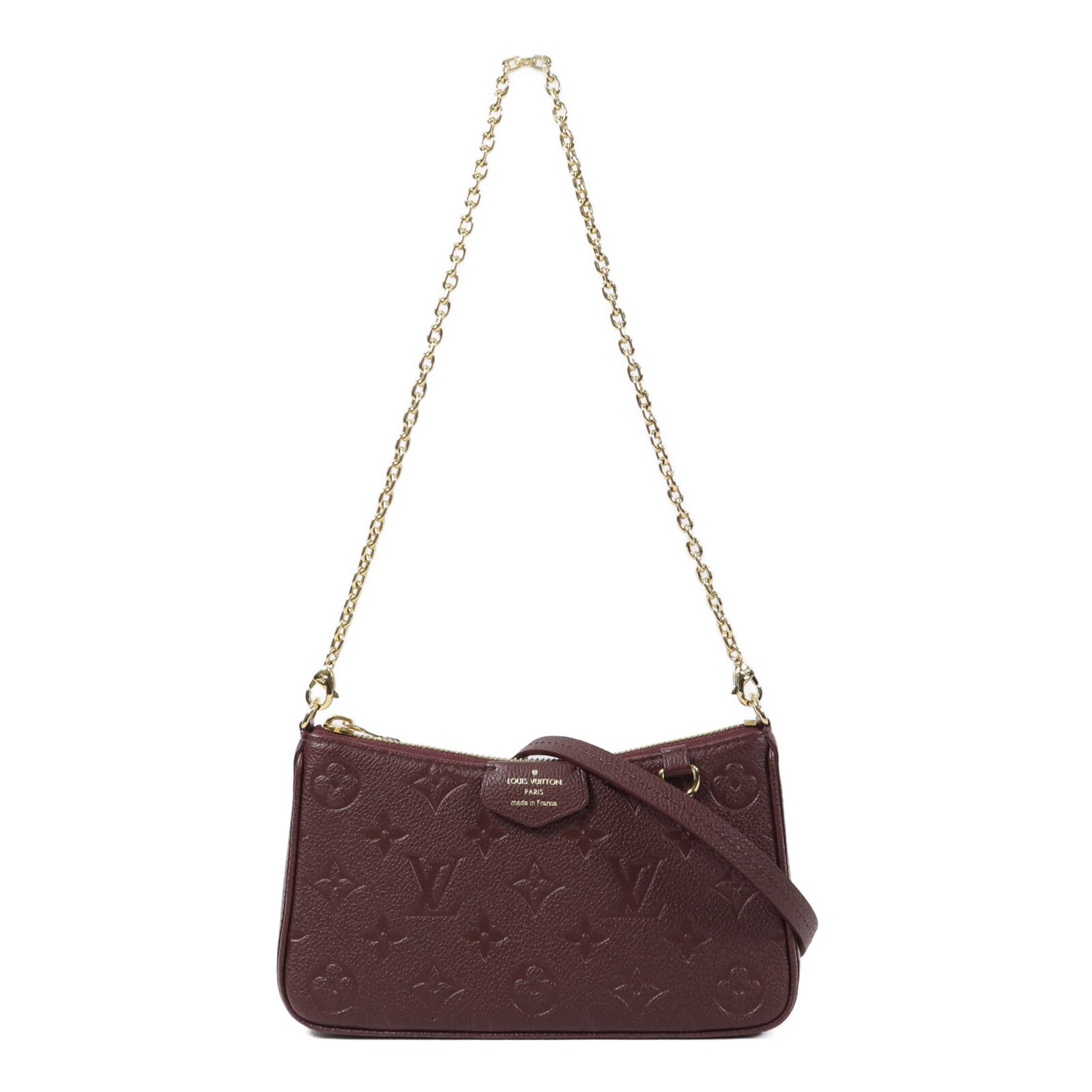 LOUIS VUITTON Monogram Empreinte Easy Pouch On Strap手挽肩背兩用袋