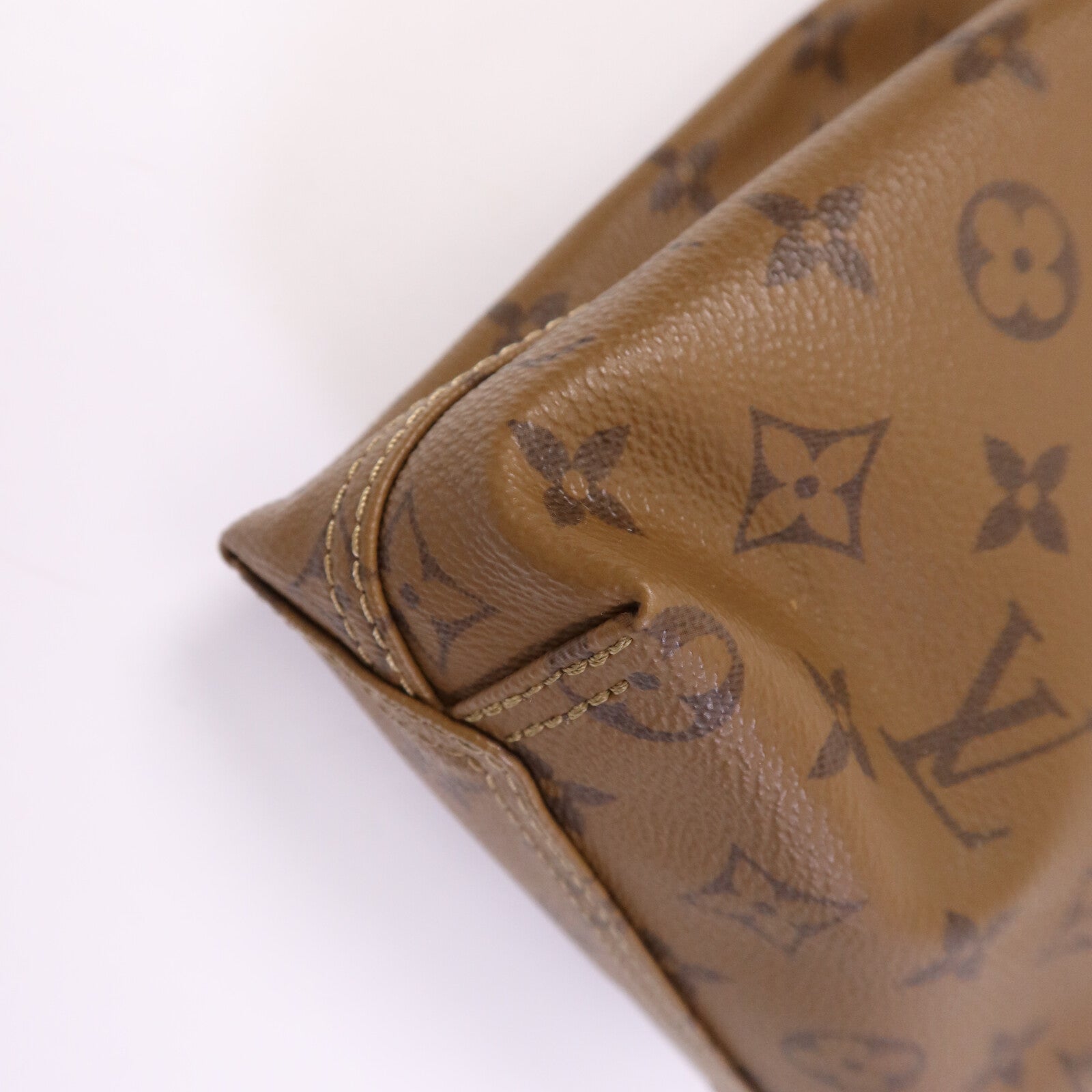 LOUIS VUITTON Monogram Reverse Atlantis BB金扣手挽肩背兩用袋
